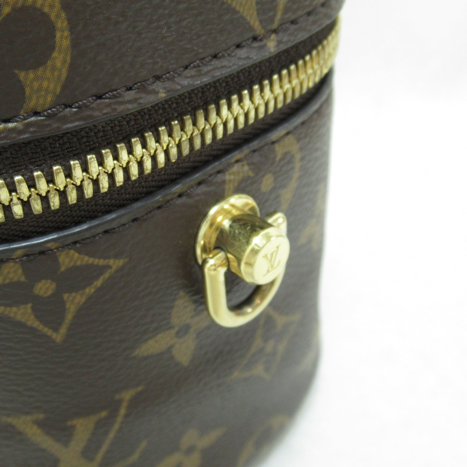 LOUIS VUITTON Monogram Reverse Vanity PM金扣手挽肩背兩用袋啡色