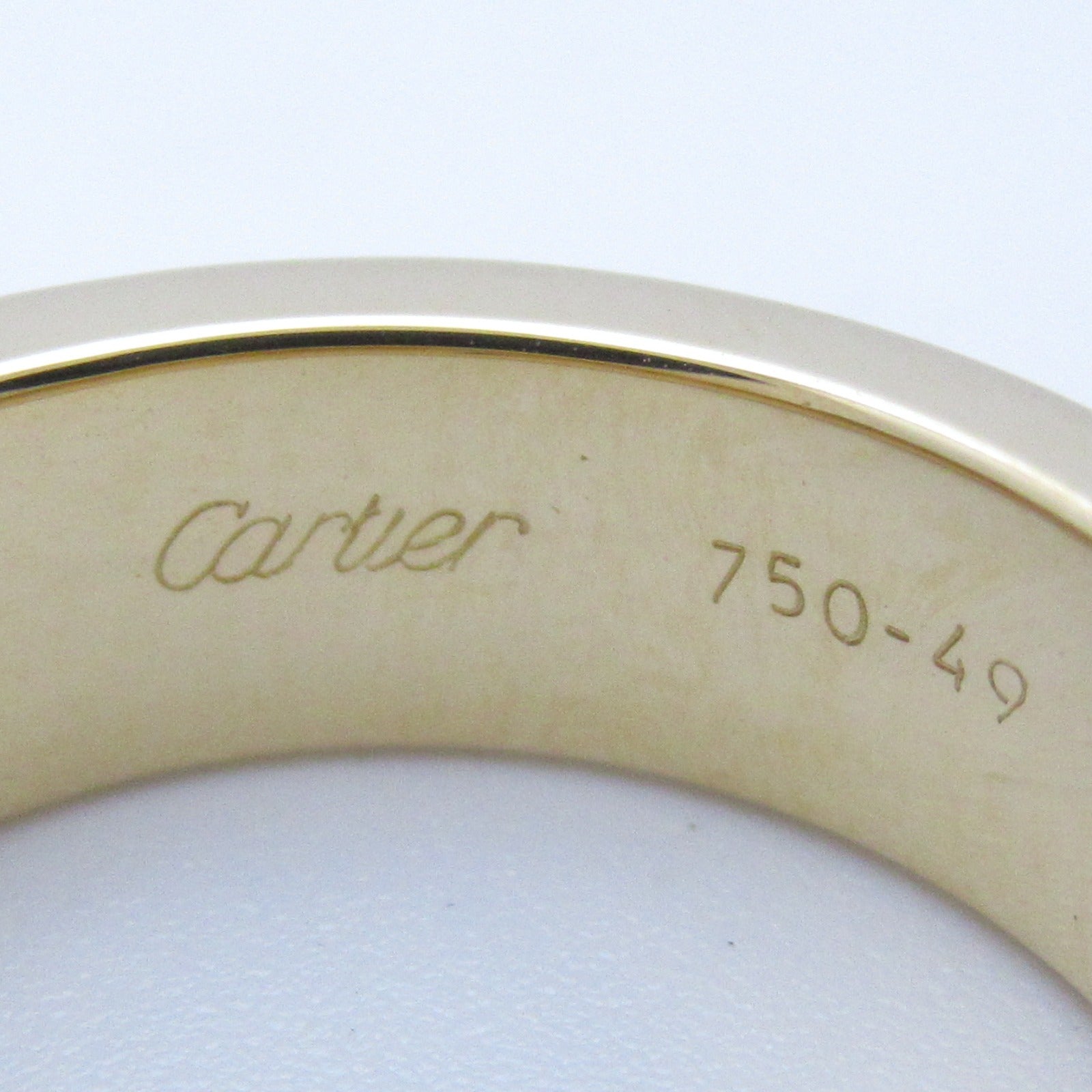 CARTIER 【激減優惠】18K黃金Love Ring 3 Diamond鑽石戒指US#4.75/Cartier#49