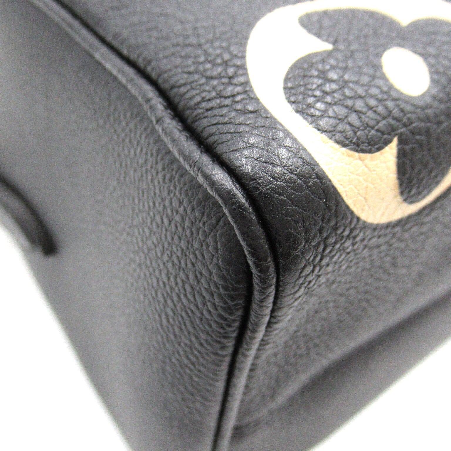 LOUIS VUITTON Monogram Empreinte Speedy Bandouliere 25手挽肩背兩用袋黑色/米色