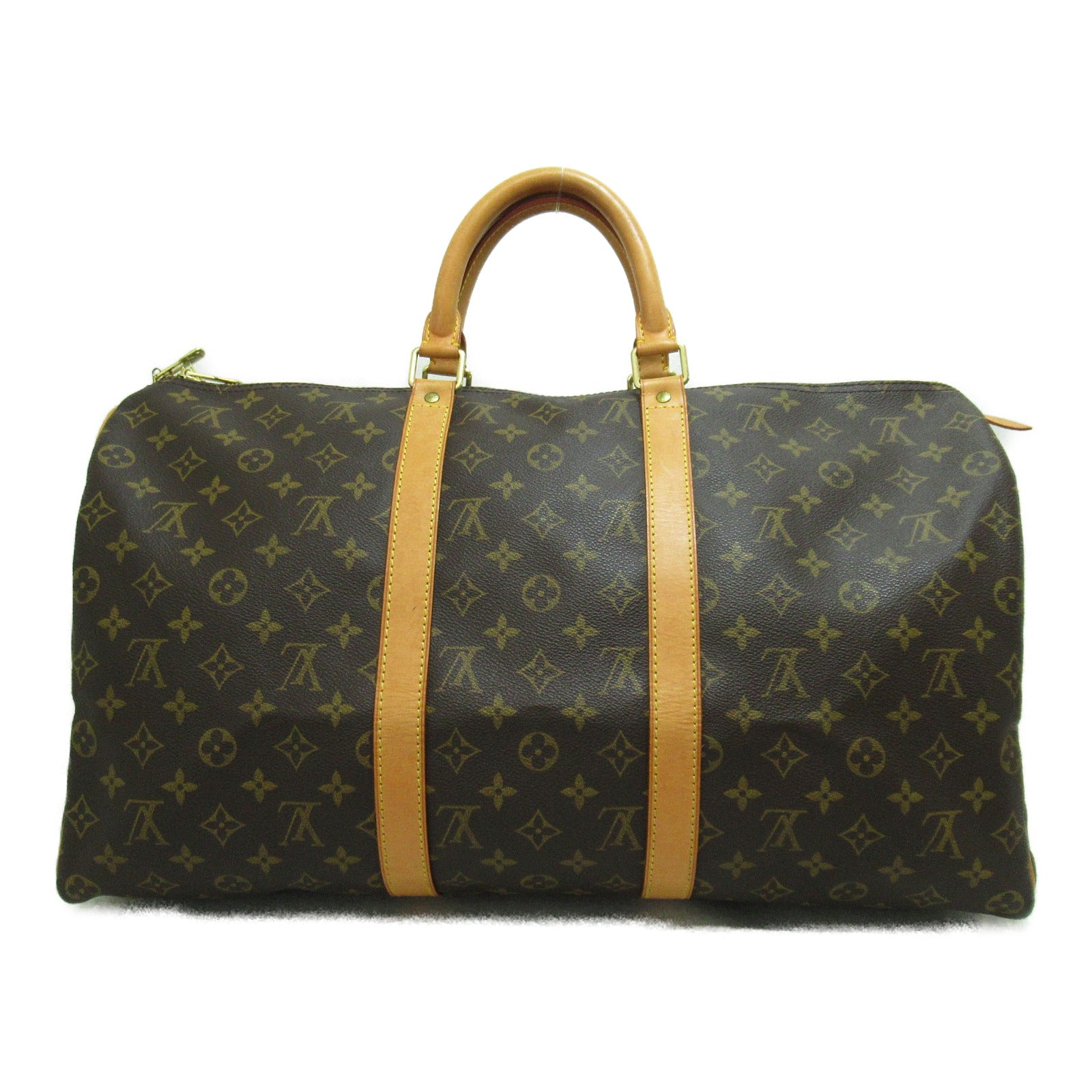 LOUIS VUITTON Monogram Keepall 50手挽袋/旅行袋啡色