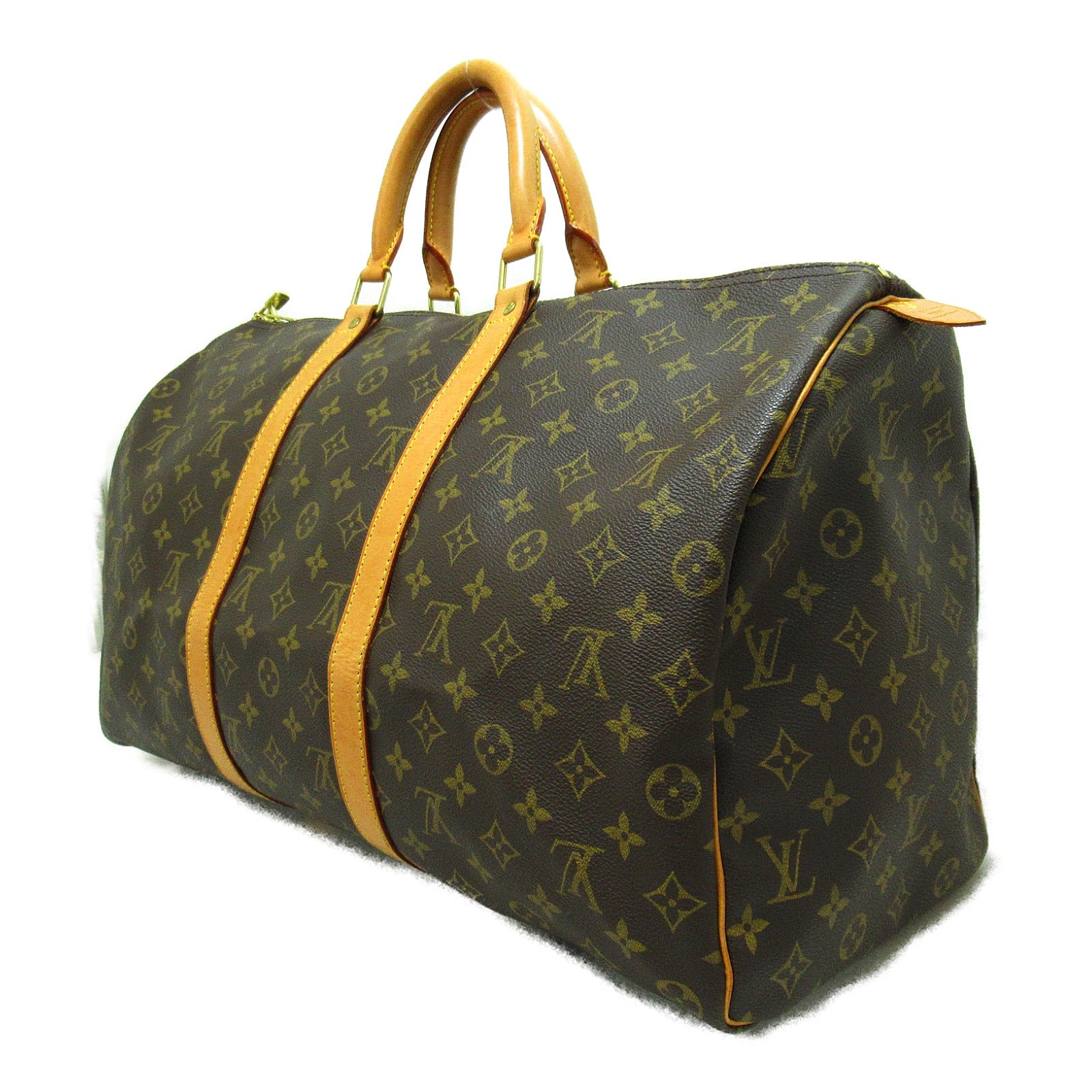 LOUIS VUITTON Monogram Keepall 50手挽袋/旅行袋啡色