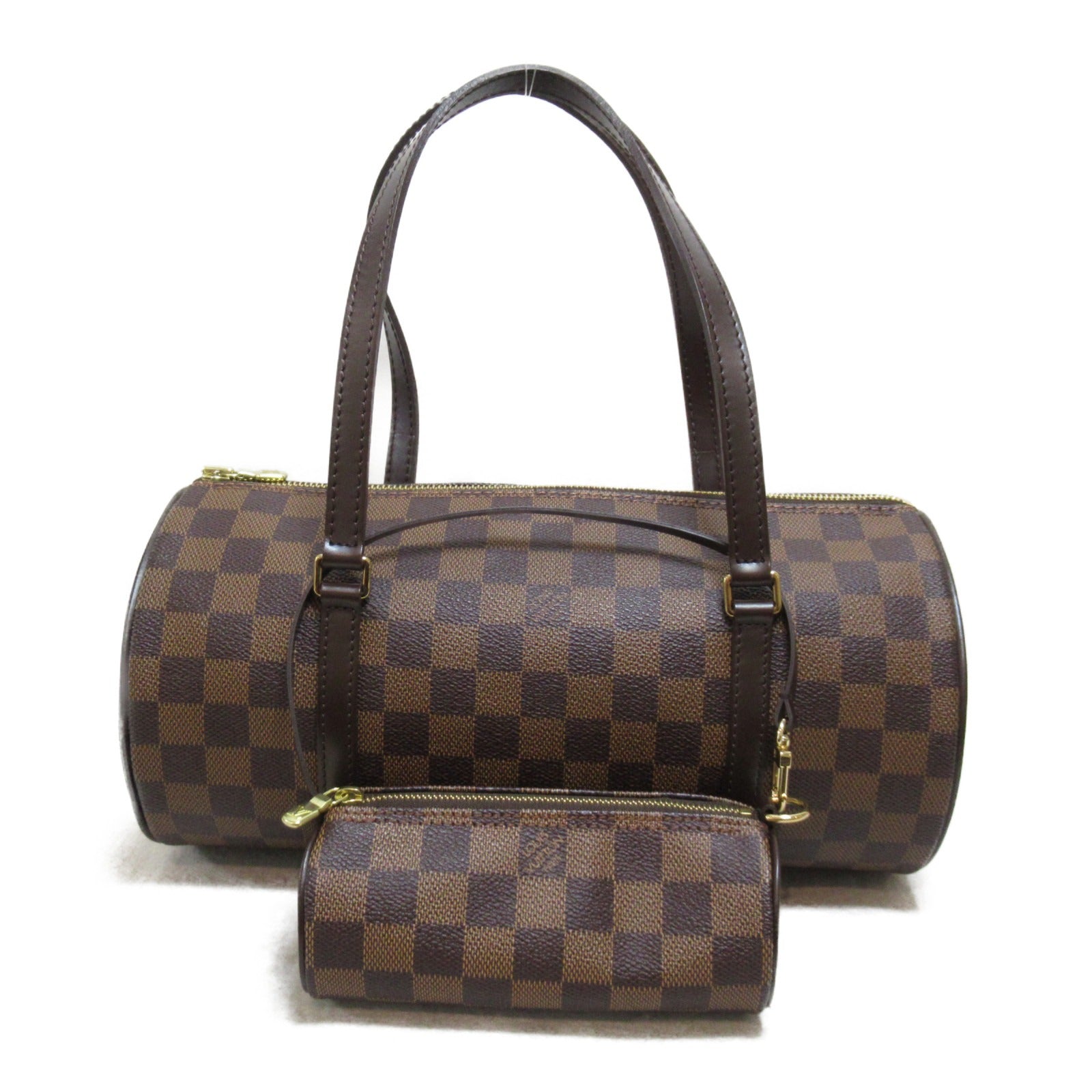 LOUIS VUITTON Damier Papillon 30手挽袋啡色