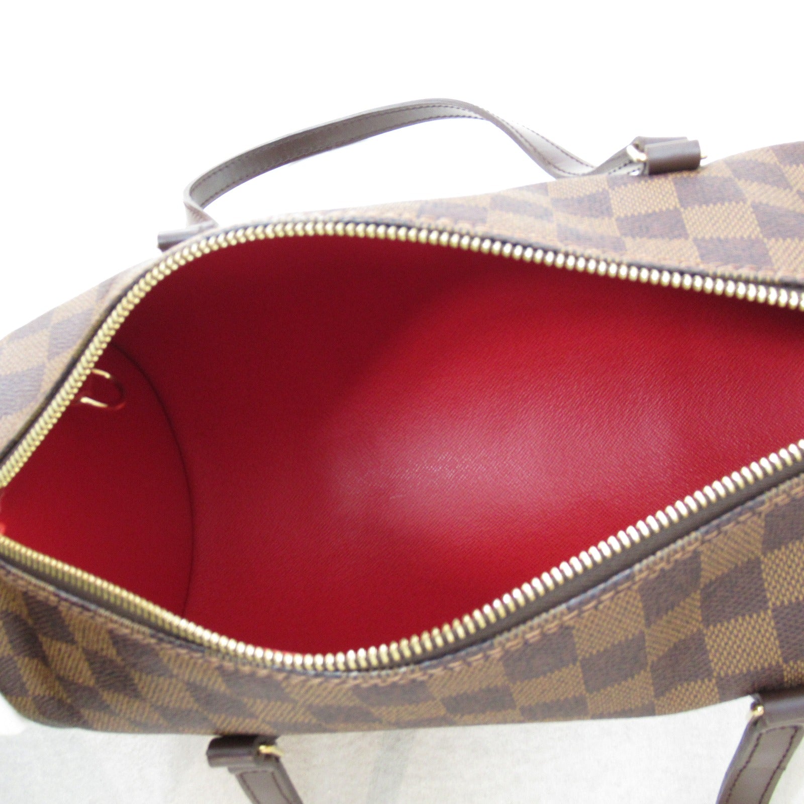 LOUIS VUITTON Damier Papillon 30手挽袋啡色