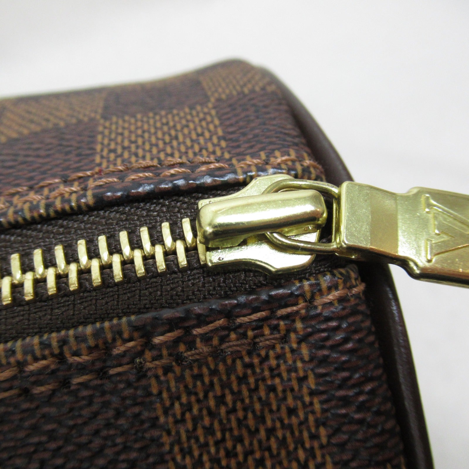 LOUIS VUITTON Damier Papillon 30手挽袋啡色