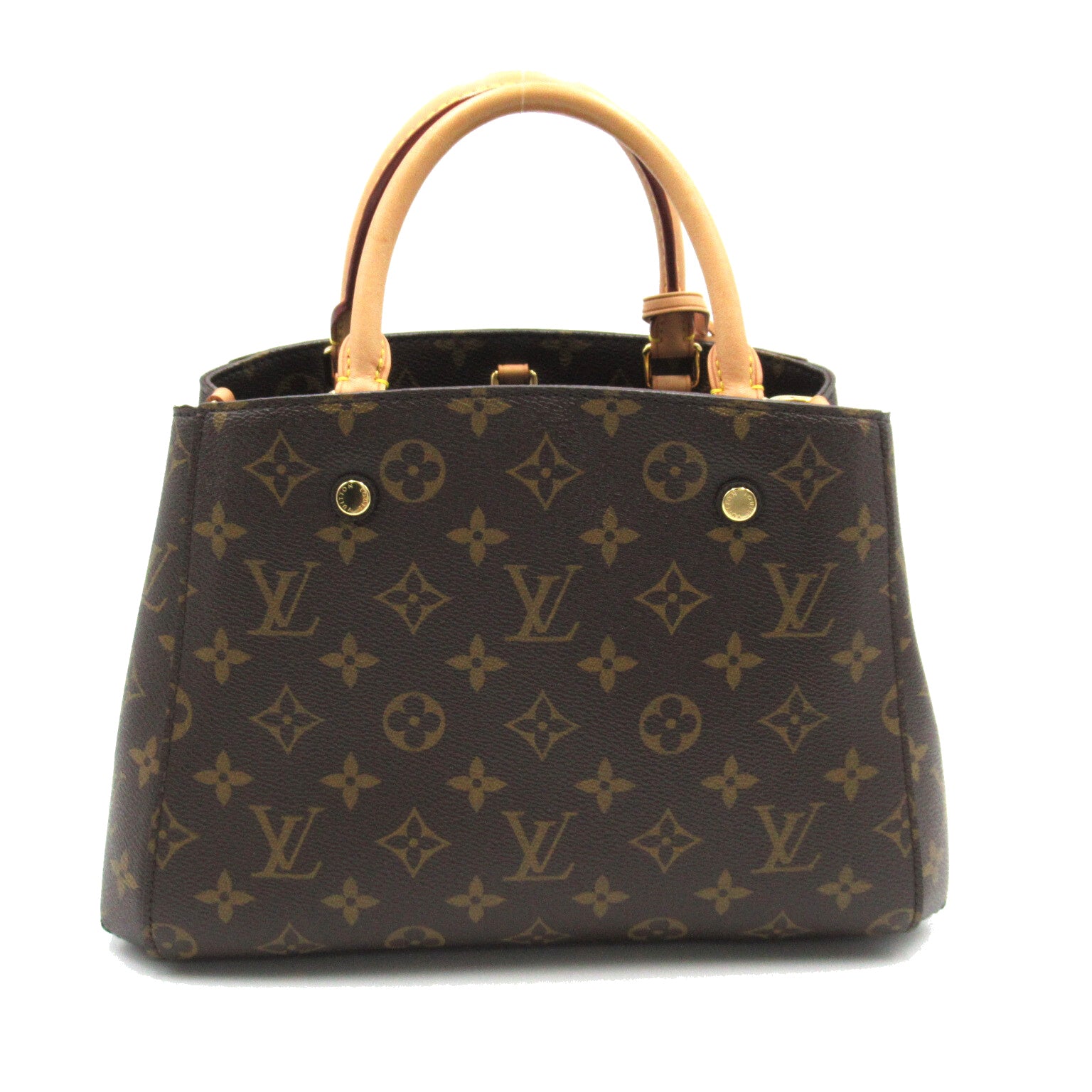 LOUIS VUITTON Monogram Montaigne BB手挽肩背兩用袋啡色