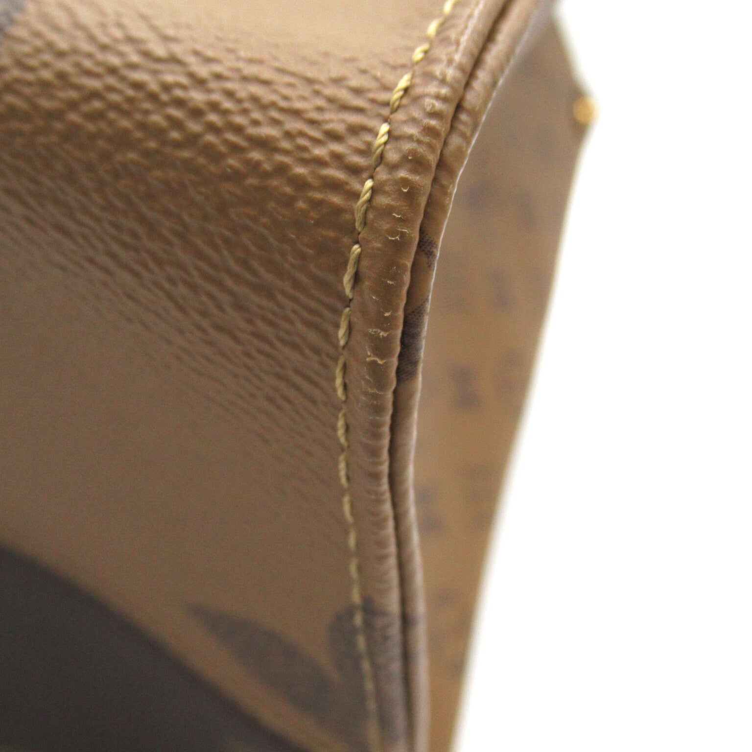 LOUIS VUITTON Monogram Reverse On the Go手挽肩背兩用袋啡色