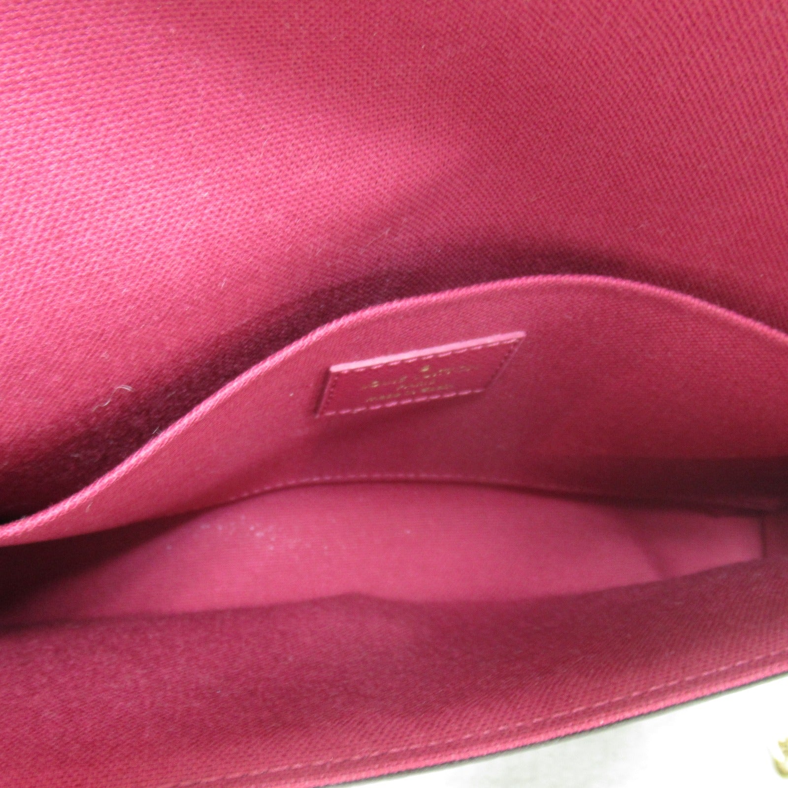 LOUIS VUITTON Monogram Felicie Pochette金扣鏈帶肩背袋啡色