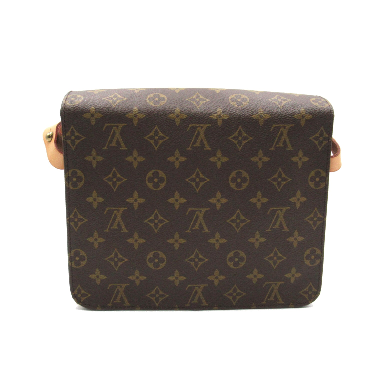 LOUIS VUITTON Monogram Cartouchiere 26金扣肩背袋啡色