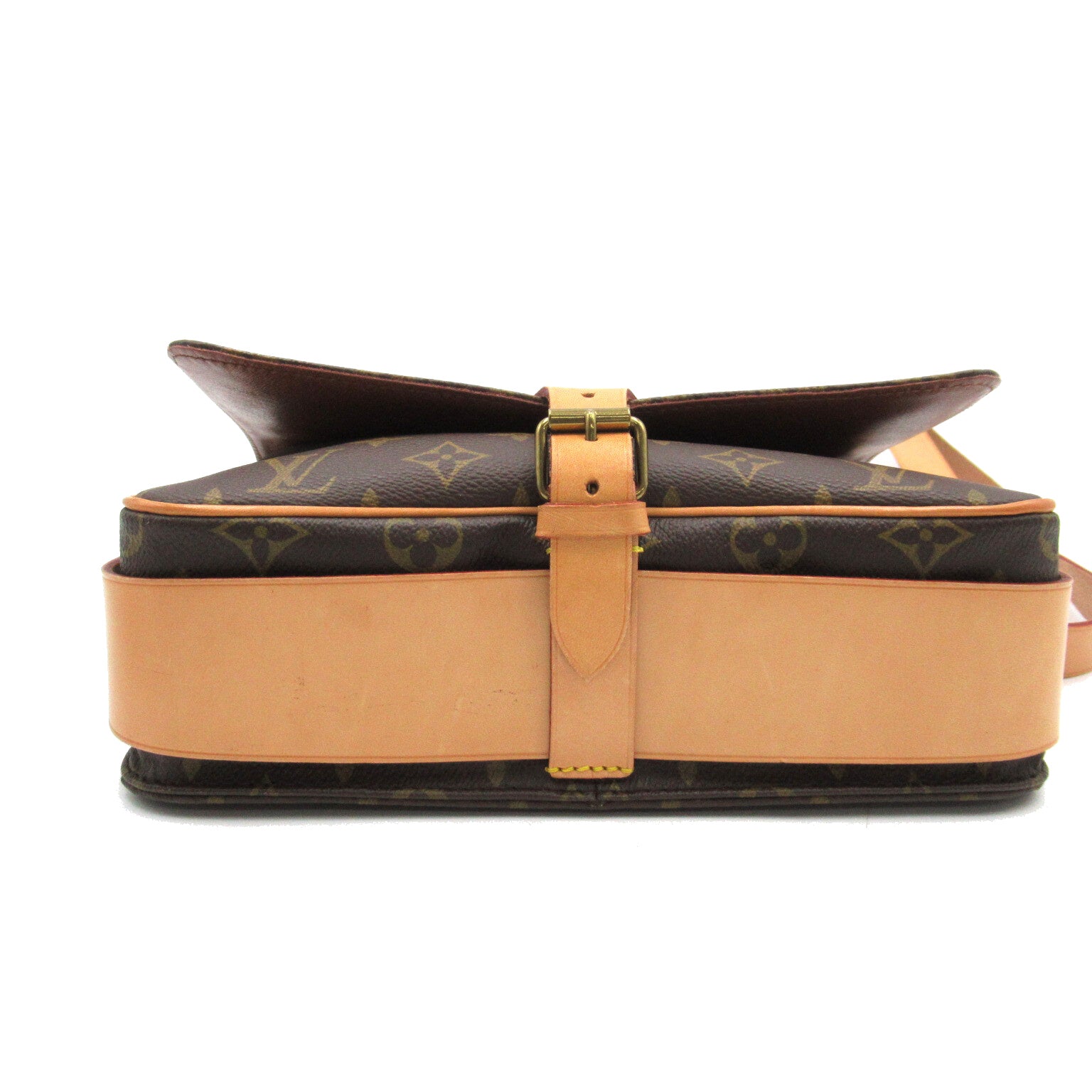 LOUIS VUITTON Monogram Cartouchiere 26金扣肩背袋啡色