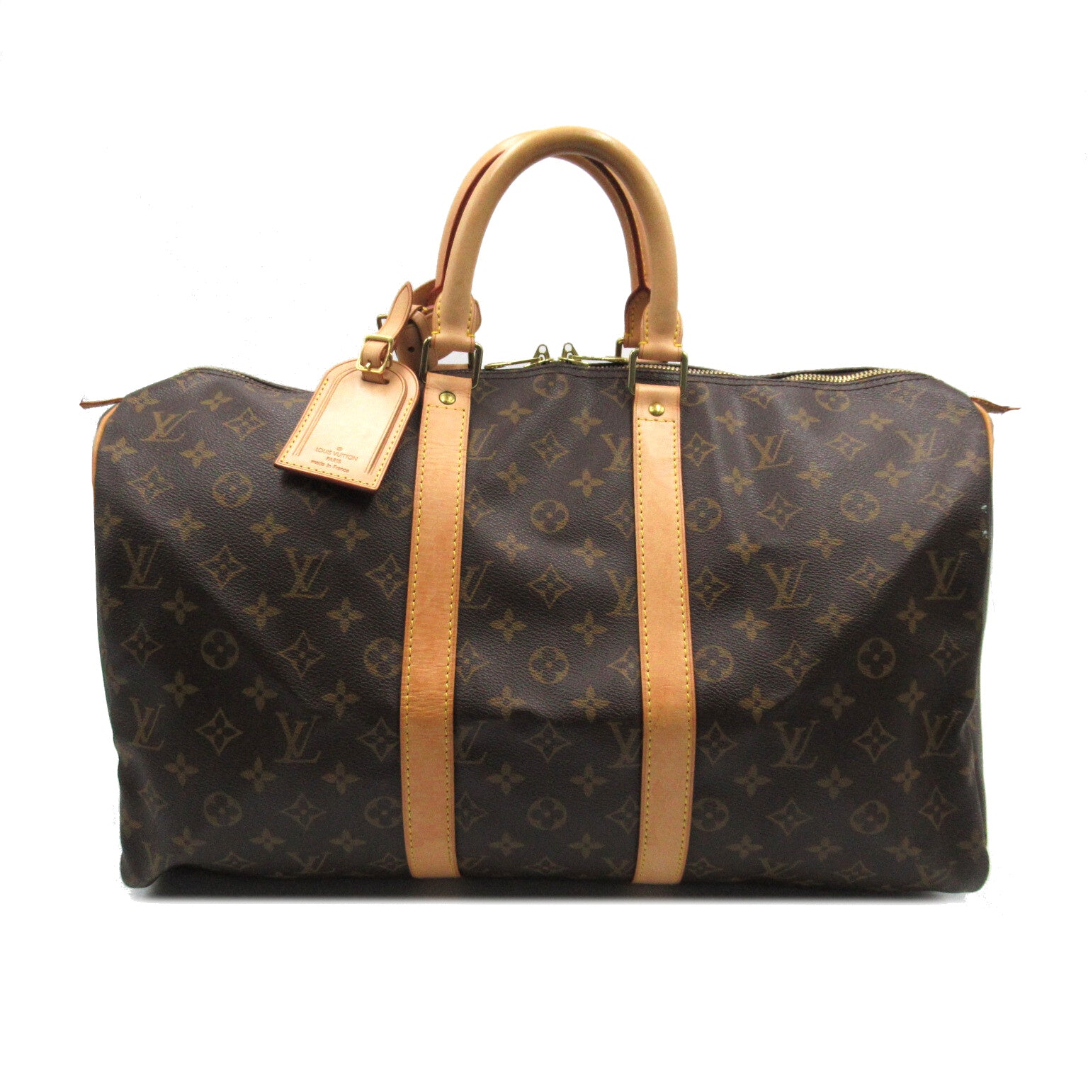 LOUIS VUITTON Monogram Keepall 45手挽肩背兩用袋啡色