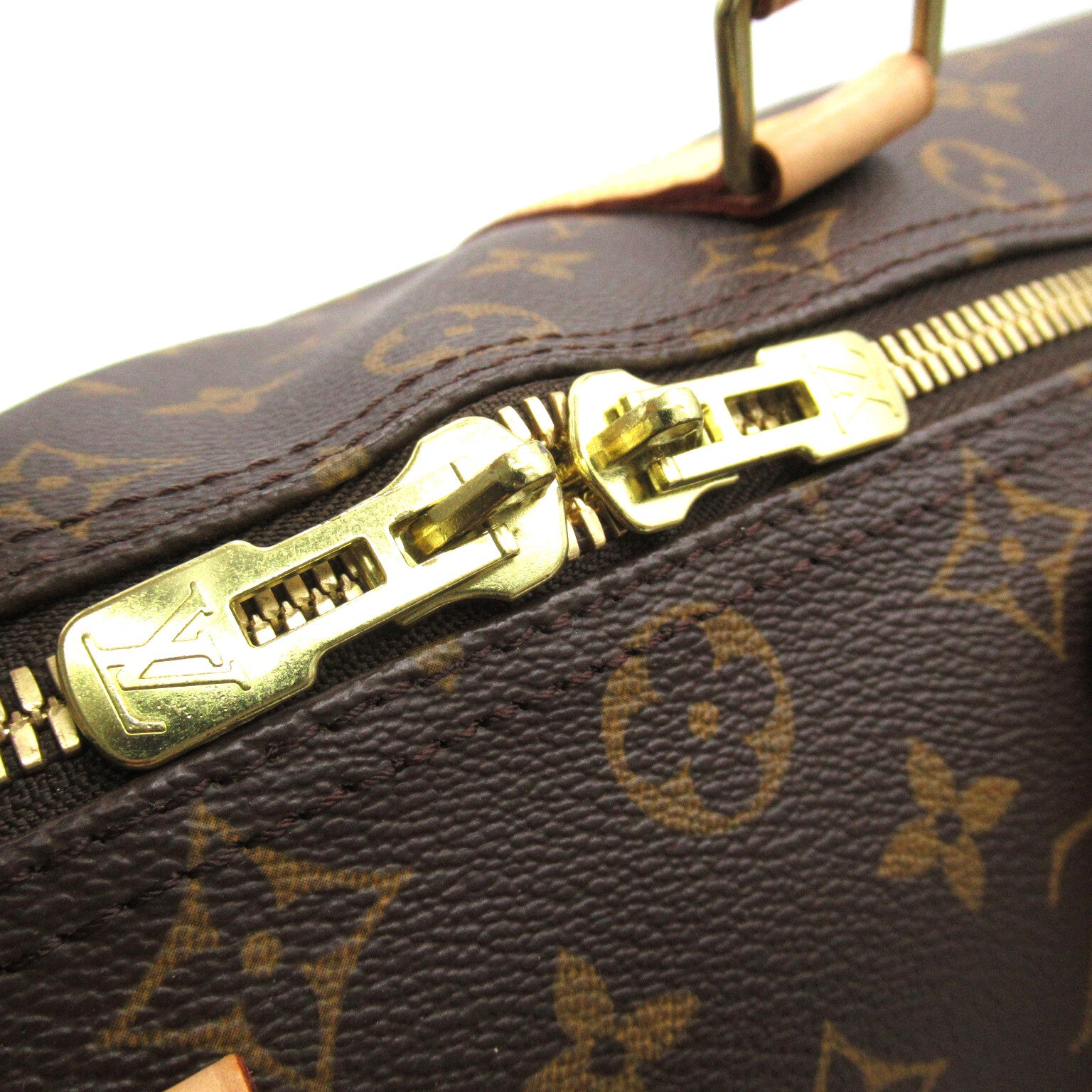 LOUIS VUITTON Monogram Keepall 45手挽肩背兩用袋啡色