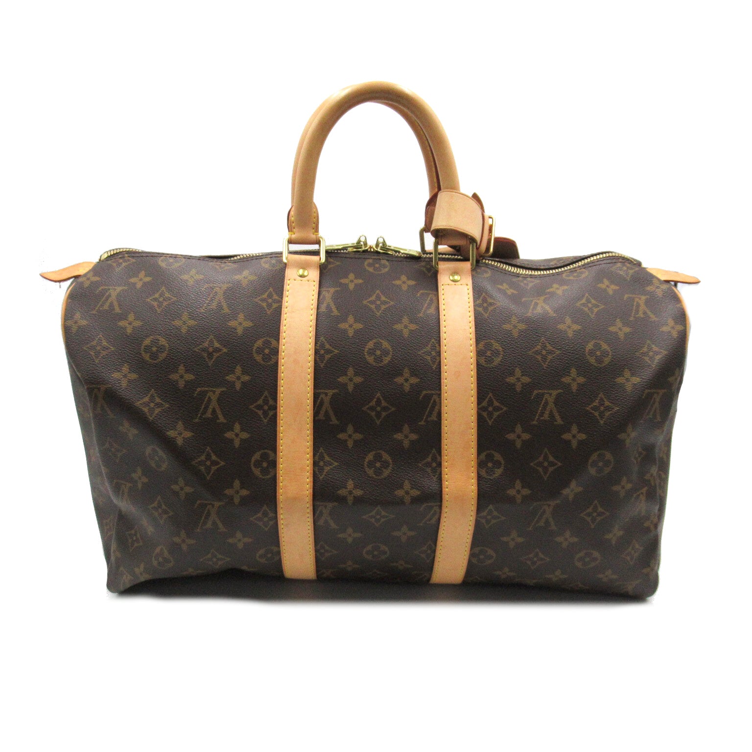 LOUIS VUITTON Monogram Keepall 45手挽肩背兩用袋啡色