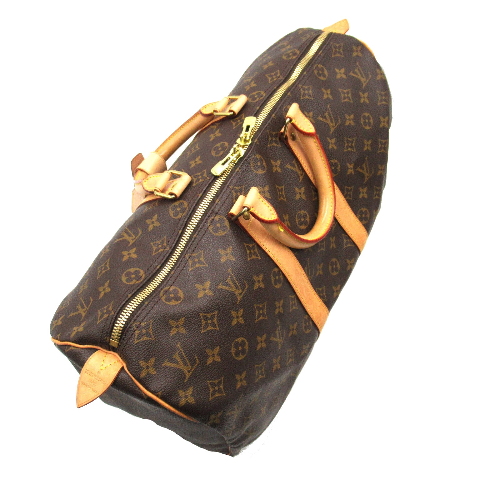 LOUIS VUITTON Monogram Keepall 45手挽肩背兩用袋啡色