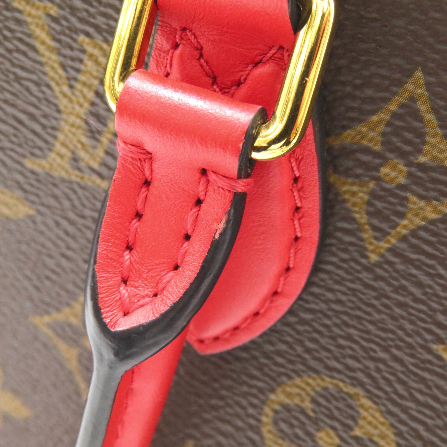 LOUIS VUITTON Monogram Flower Tote 2way Shoulder手挽肩背兩用袋紅色/啡色