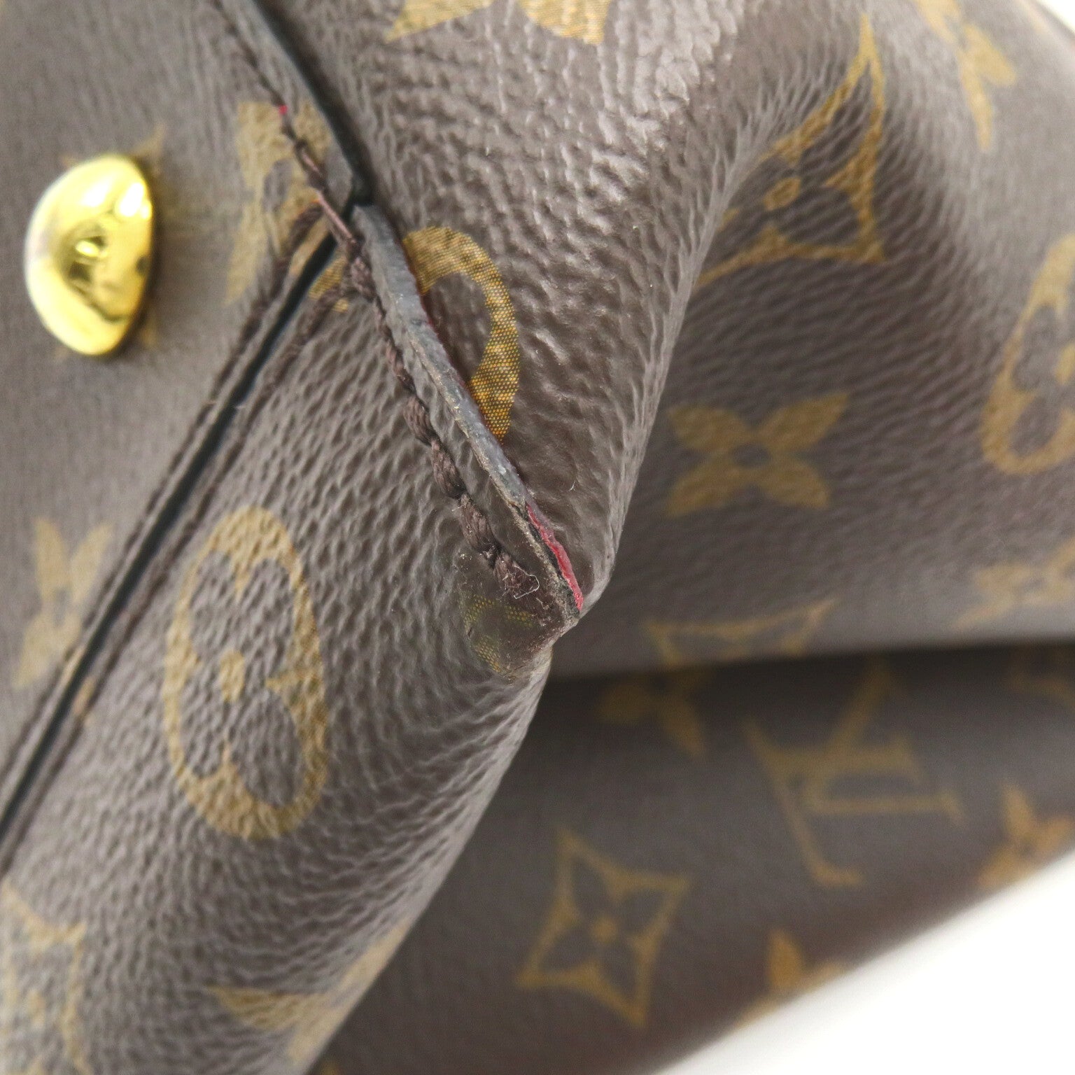 LOUIS VUITTON Monogram Flower Tote 2way Shoulder手挽肩背兩用袋紅色/啡色