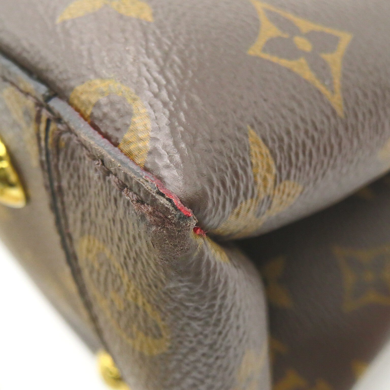 LOUIS VUITTON Monogram Flower Tote 2way Shoulder手挽肩背兩用袋紅色/啡色