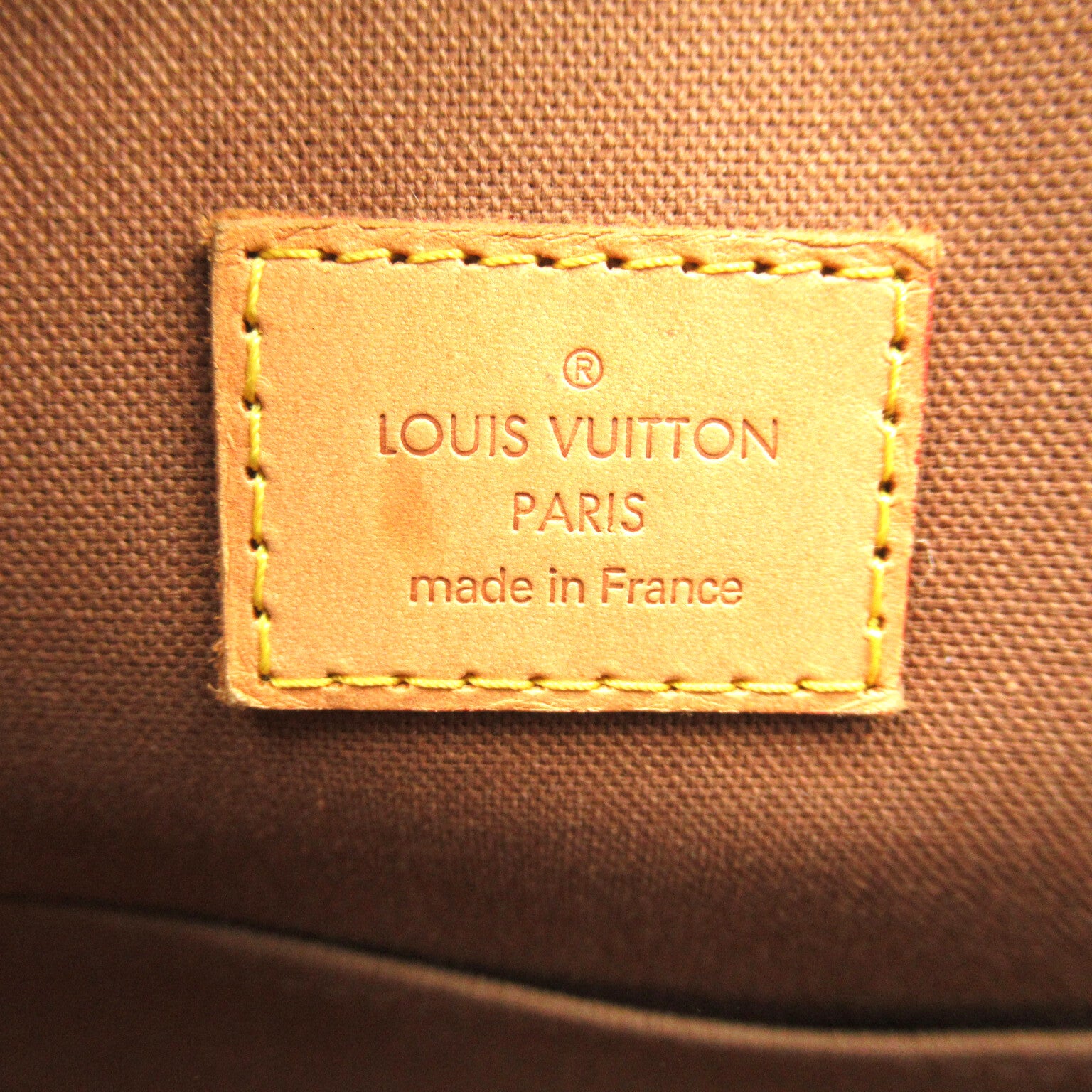 LOUIS VUITTON Monogram Lockit Horizontal金扣手挽袋啡色