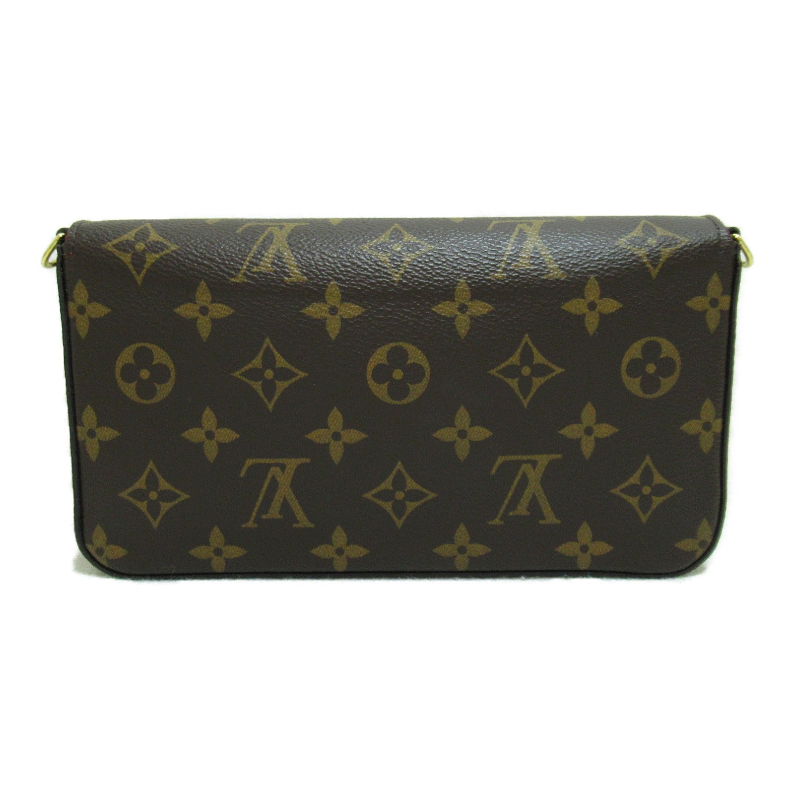 LOUIS VUITTON Monogram Pochette Felicie肩背袋啡色