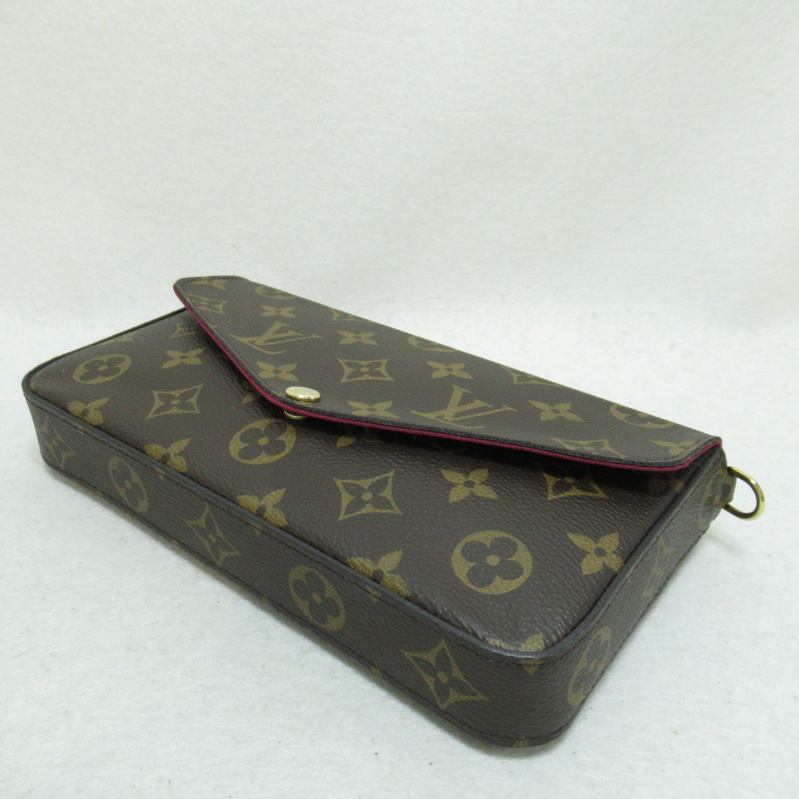 LOUIS VUITTON Monogram Pochette Felicie肩背袋啡色