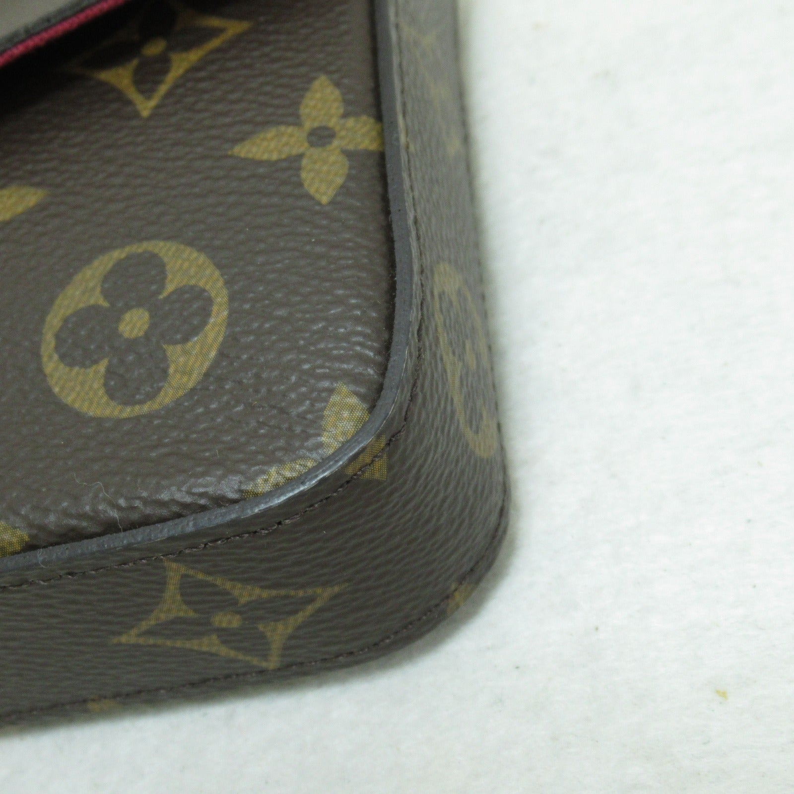 LOUIS VUITTON Monogram Pochette Felicie肩背袋啡色