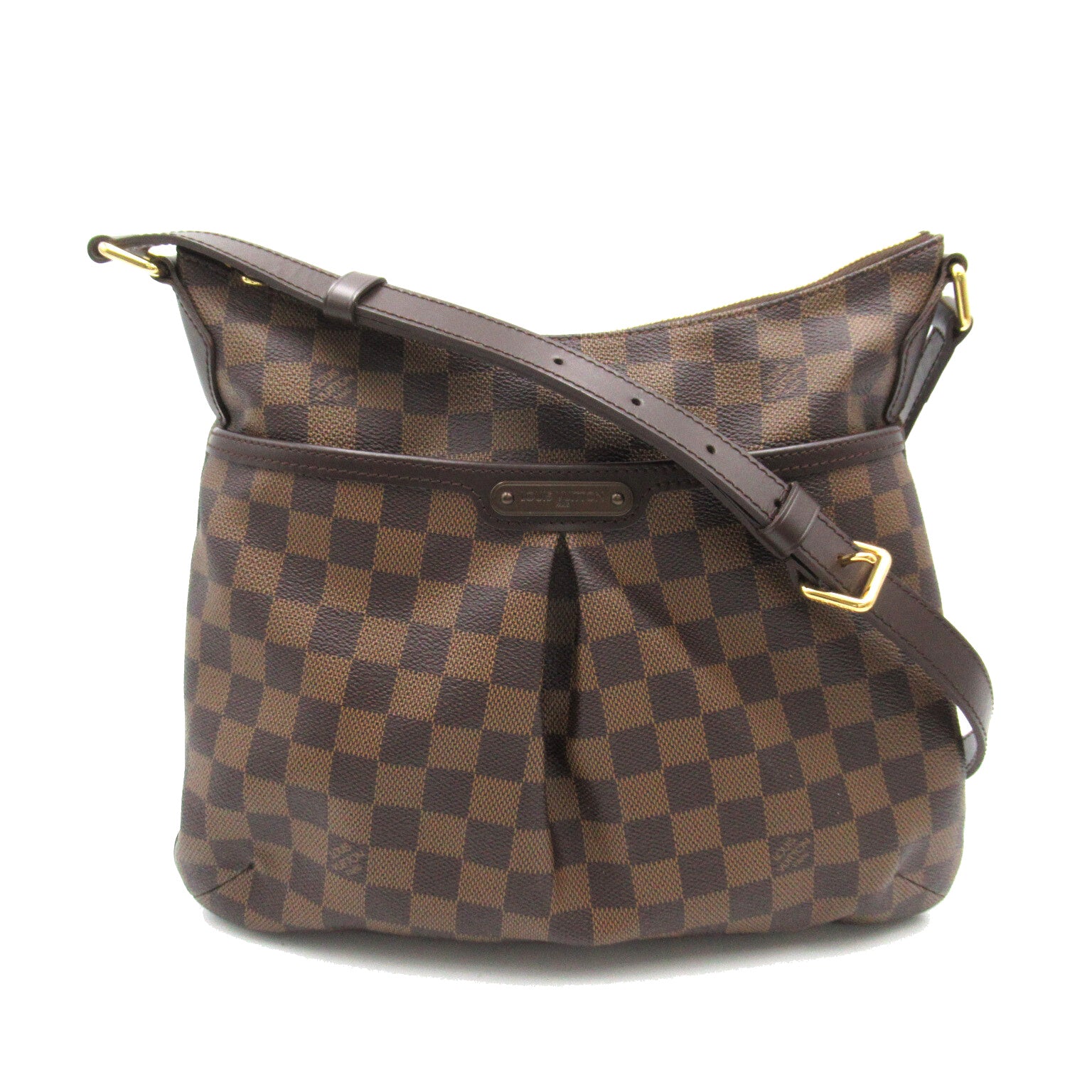 LOUIS VUITTON Damier Bloomsbury PM金扣肩背袋啡色