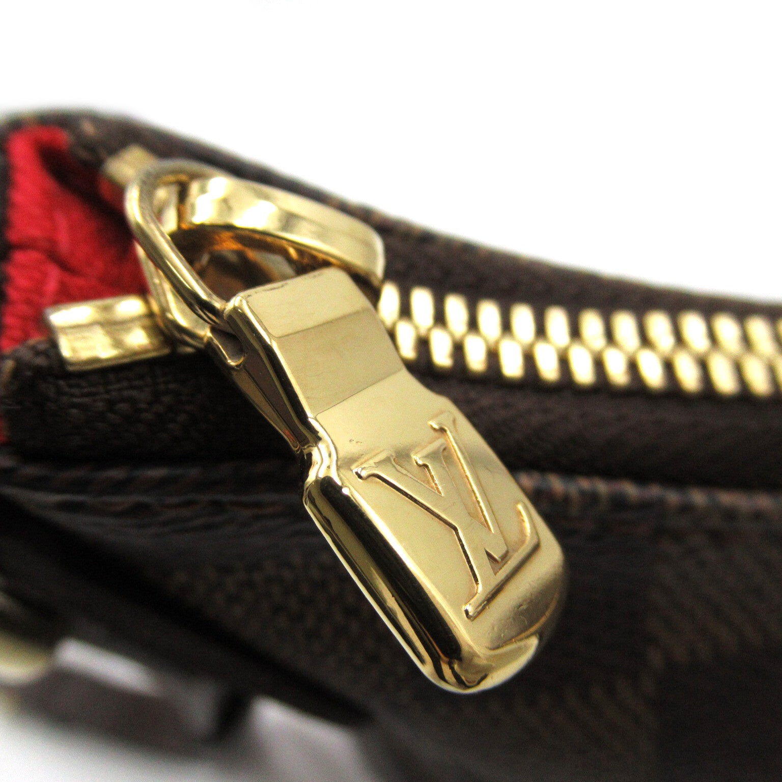 LOUIS VUITTON Damier Bloomsbury PM金扣肩背袋啡色