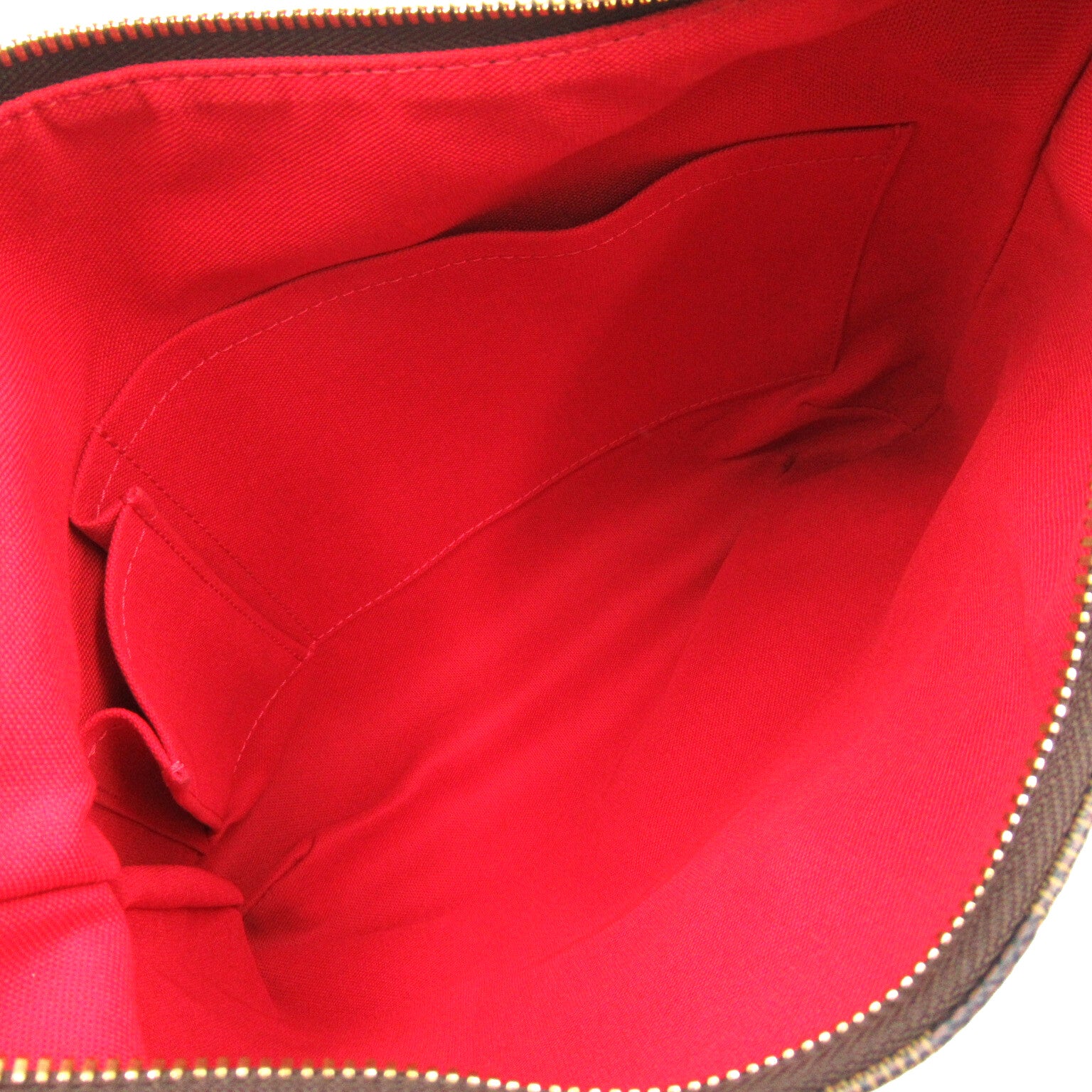 LOUIS VUITTON Damier Bloomsbury PM金扣肩背袋啡色