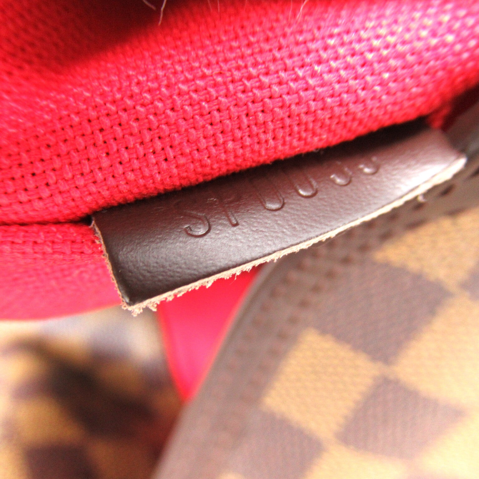 LOUIS VUITTON Damier Bloomsbury PM金扣肩背袋啡色