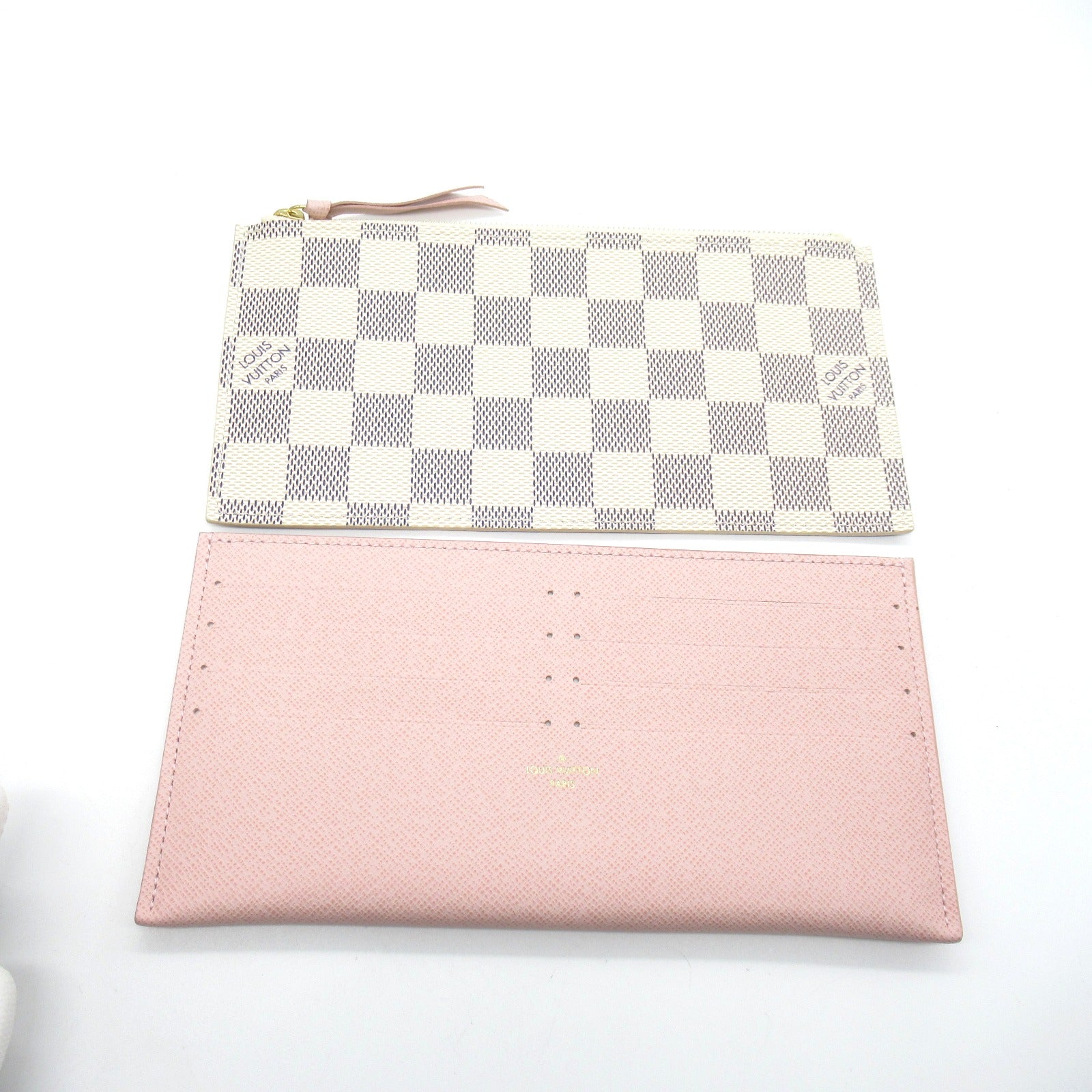 LOUIS VUITTON Damier Azur Pochette Felicie肩背袋米白色