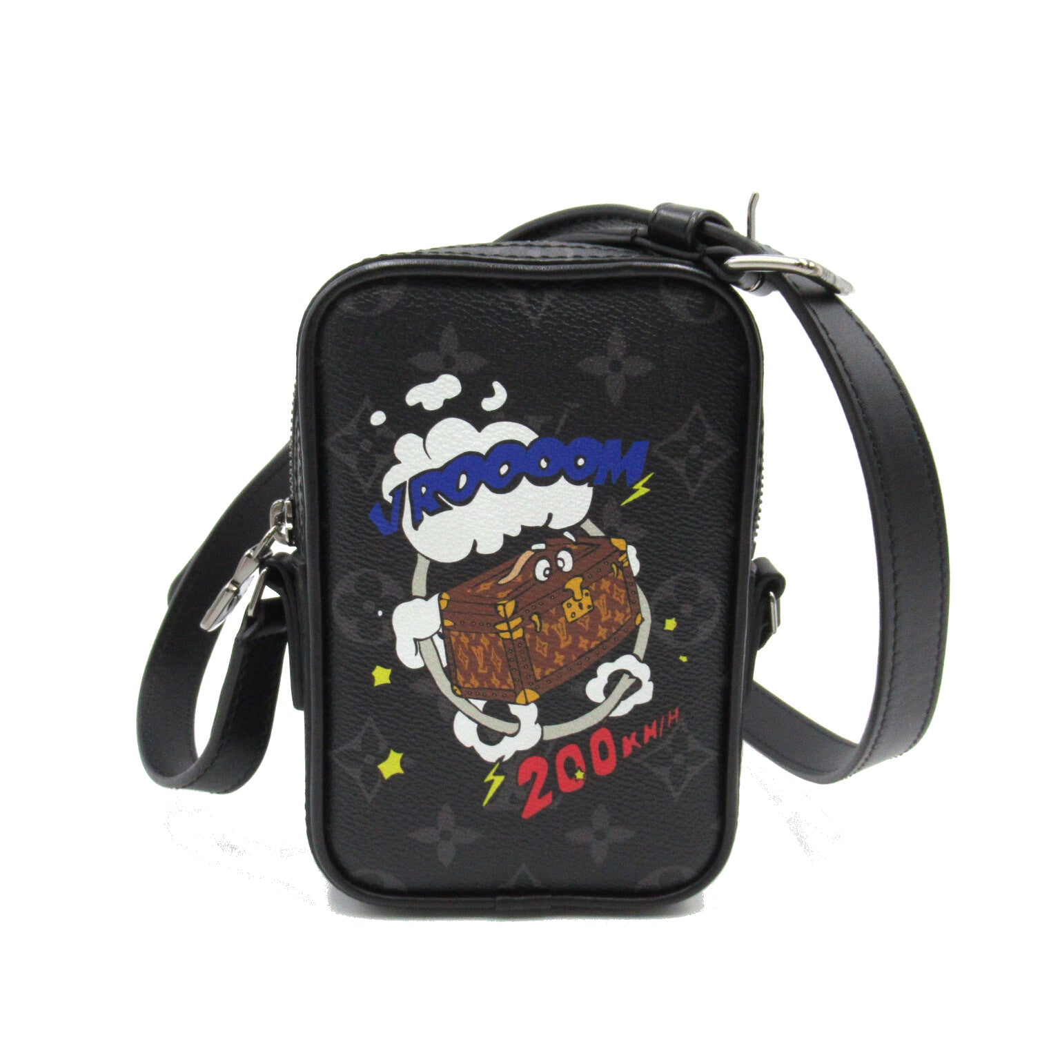 LOUIS VUITTON Monogram Eclipse Danube PPM肩背袋黑色