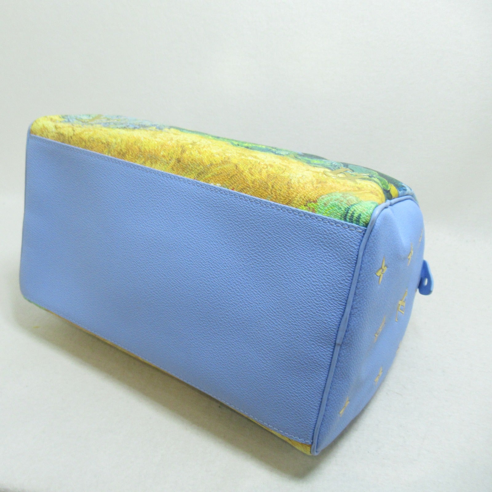 LOUIS VUITTON 塗層帆布Van Gogh speedy 30手挽袋藍色