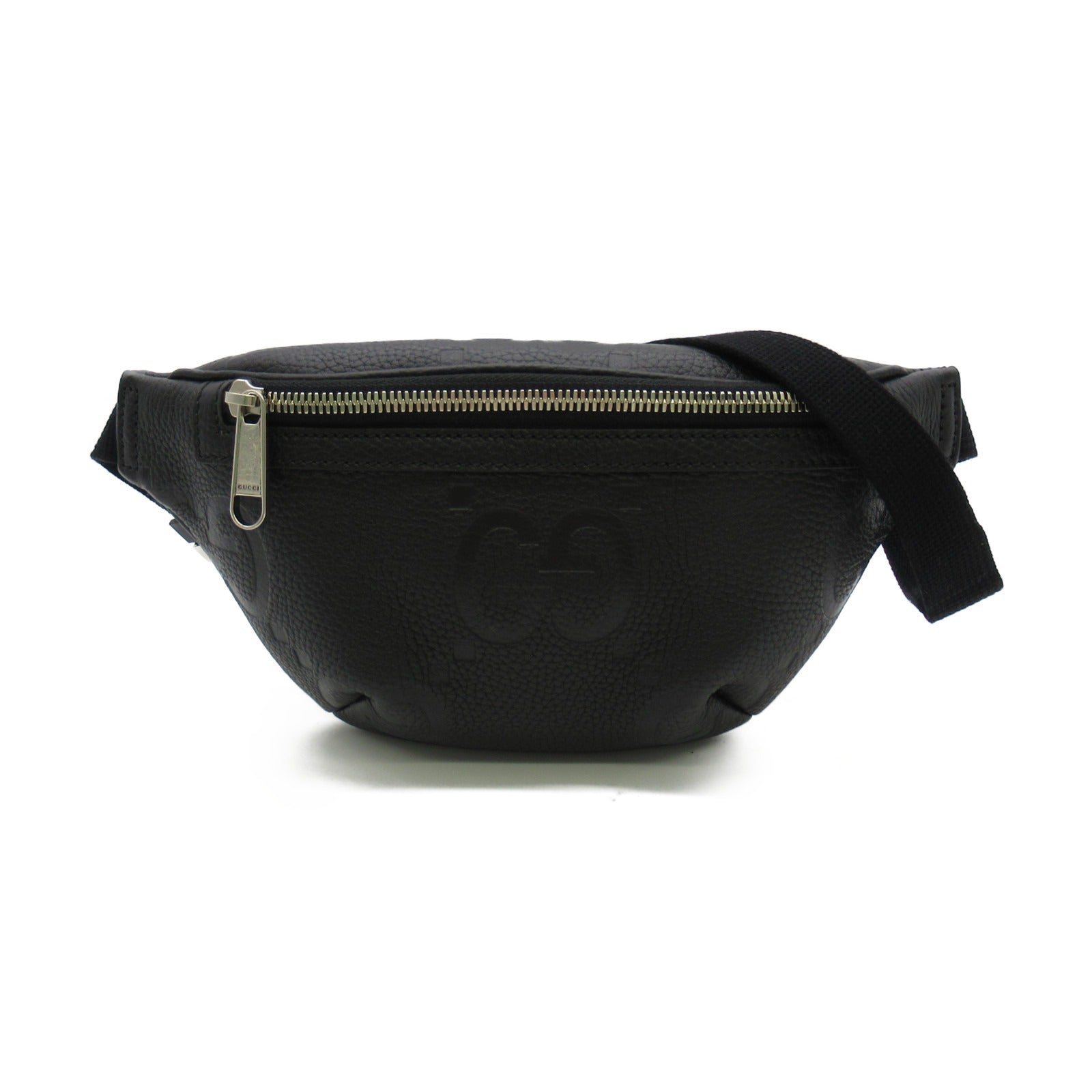 GUCCI 牛皮皮革GG Small Belt Waist Bag腰包/肩背袋黑色