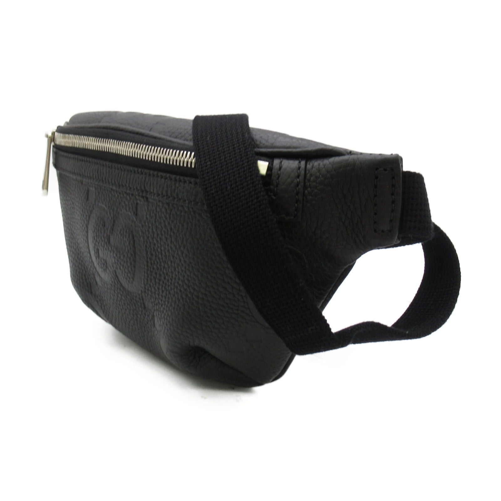 GUCCI 牛皮皮革GG Small Belt Waist Bag腰包/肩背袋黑色