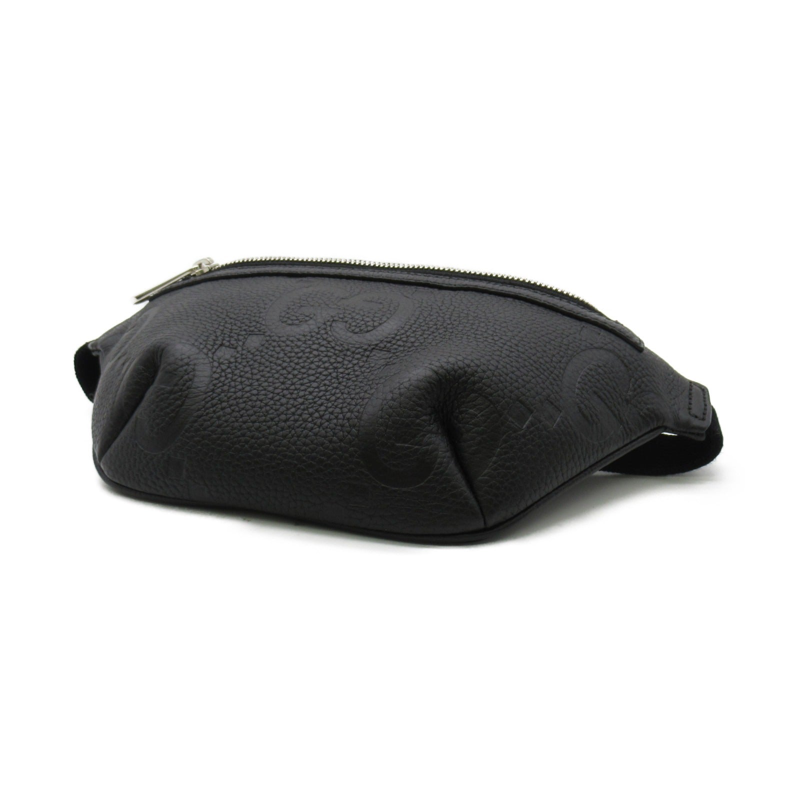 GUCCI 牛皮皮革GG Small Belt Waist Bag腰包/肩背袋黑色