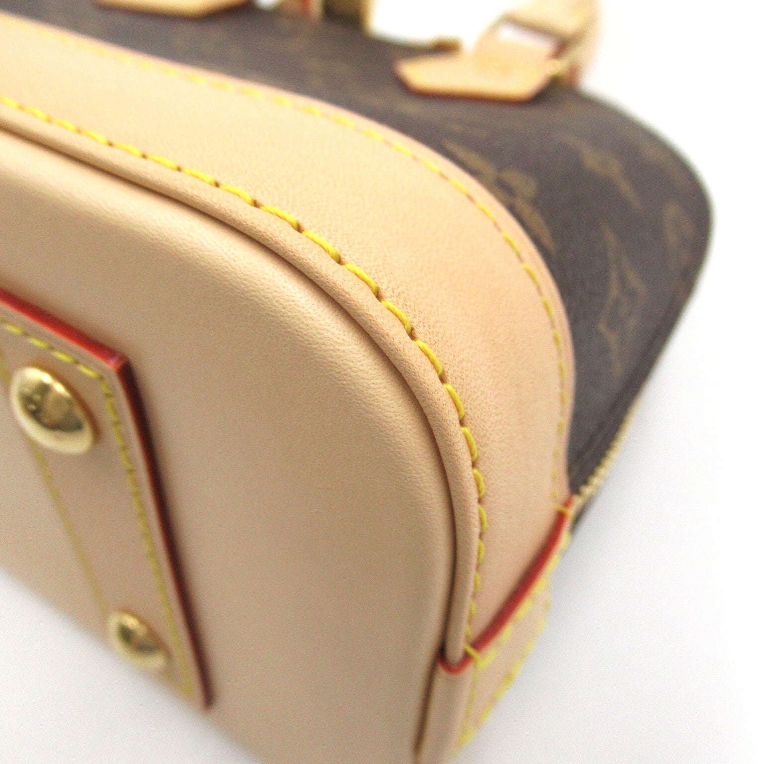 LOUIS VUITTON Monogram Alma BB金扣手挽肩背兩用袋啡色