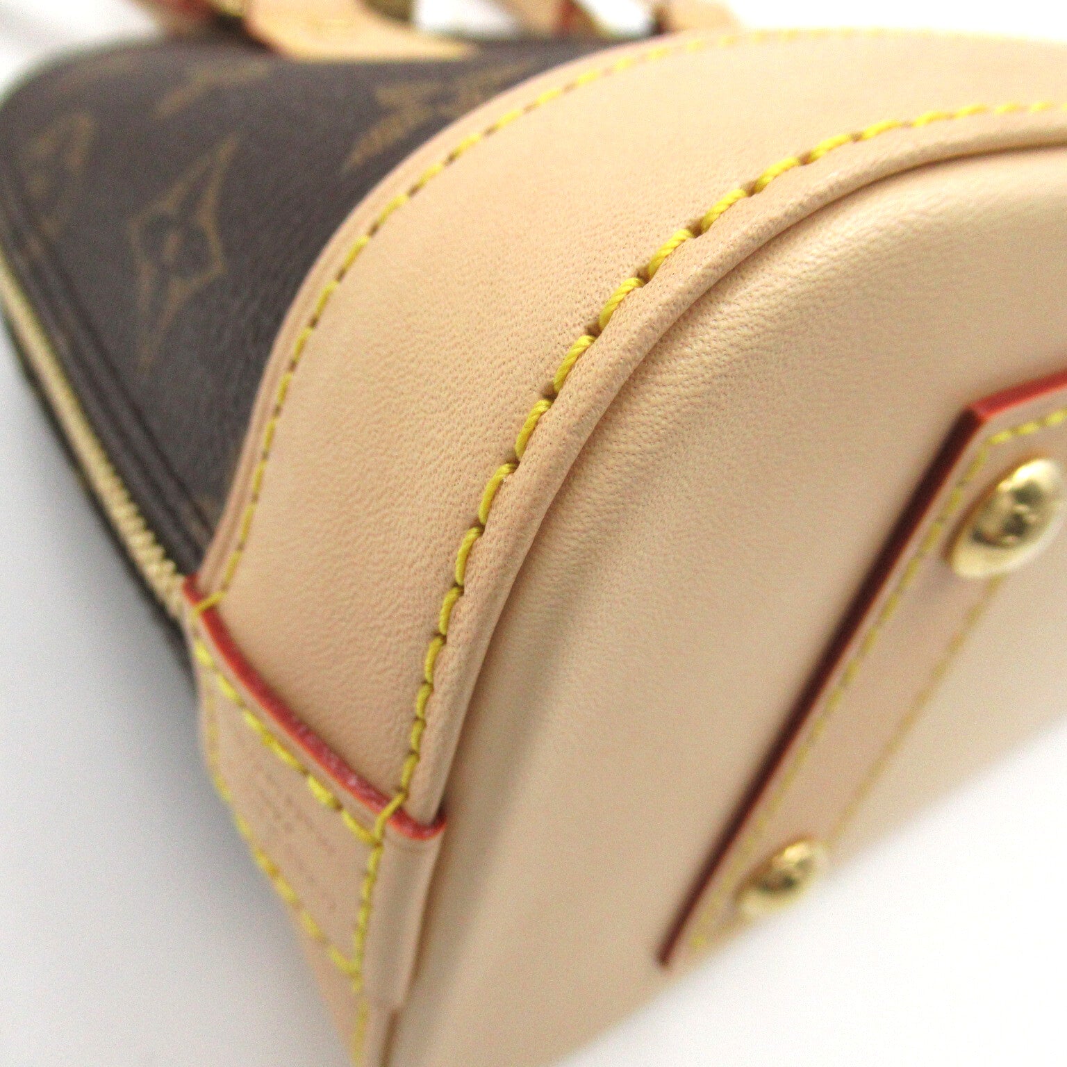 LOUIS VUITTON Monogram Alma BB金扣手挽肩背兩用袋啡色