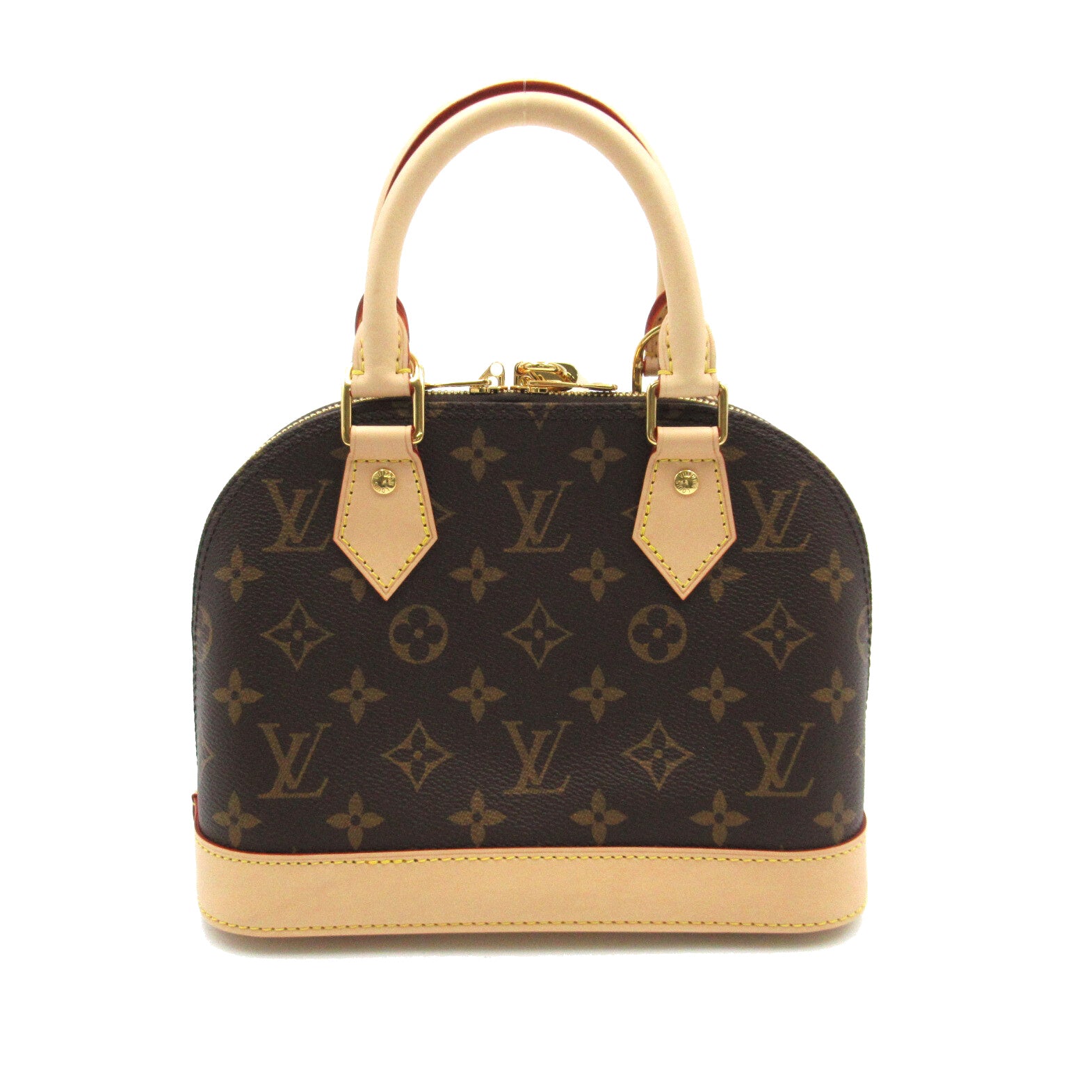 LOUIS VUITTON Monogram Alma BB金扣手挽肩背兩用袋啡色