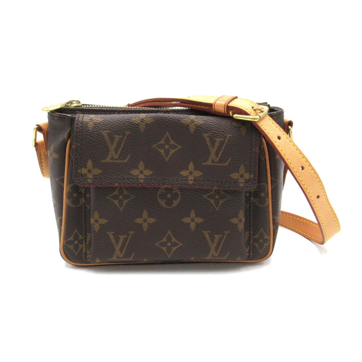 LOUIS VUITTON Monogram Viva Cite PM肩背袋啡色
