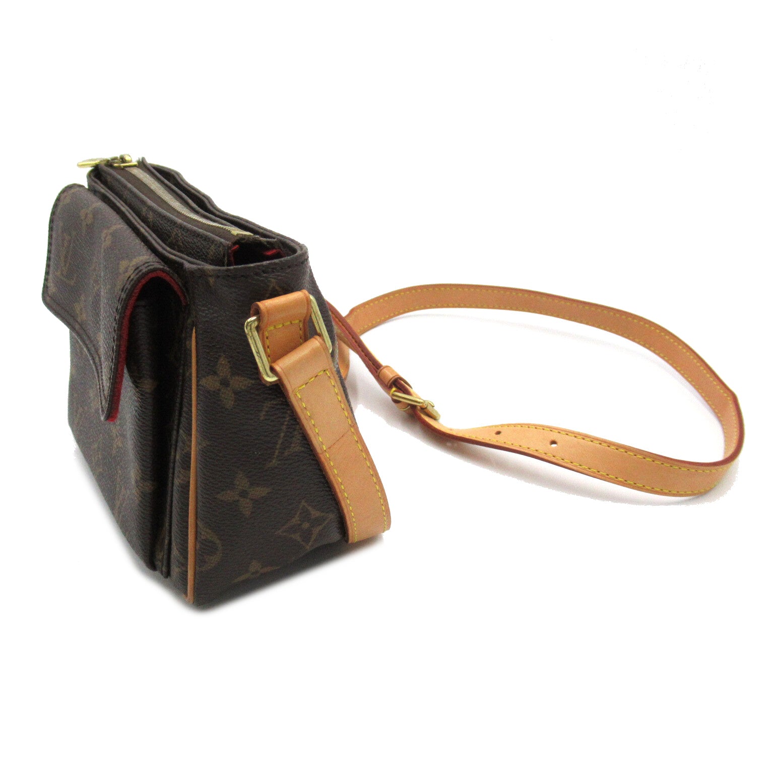 LOUIS VUITTON Monogram Viva Cite PM肩背袋啡色