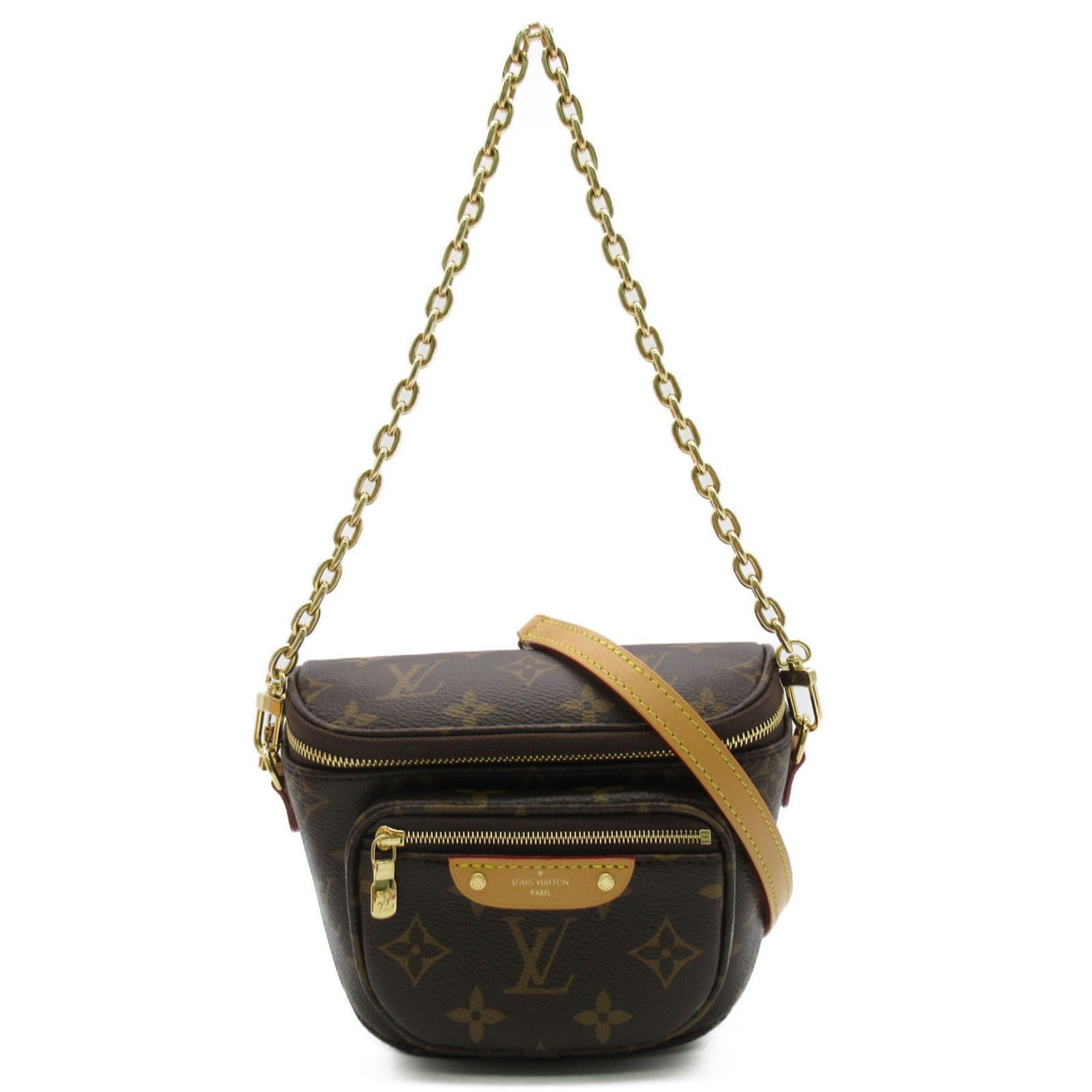 LOUIS VUITTON Monogram Mini Bumbag手挽肩背兩用袋啡色