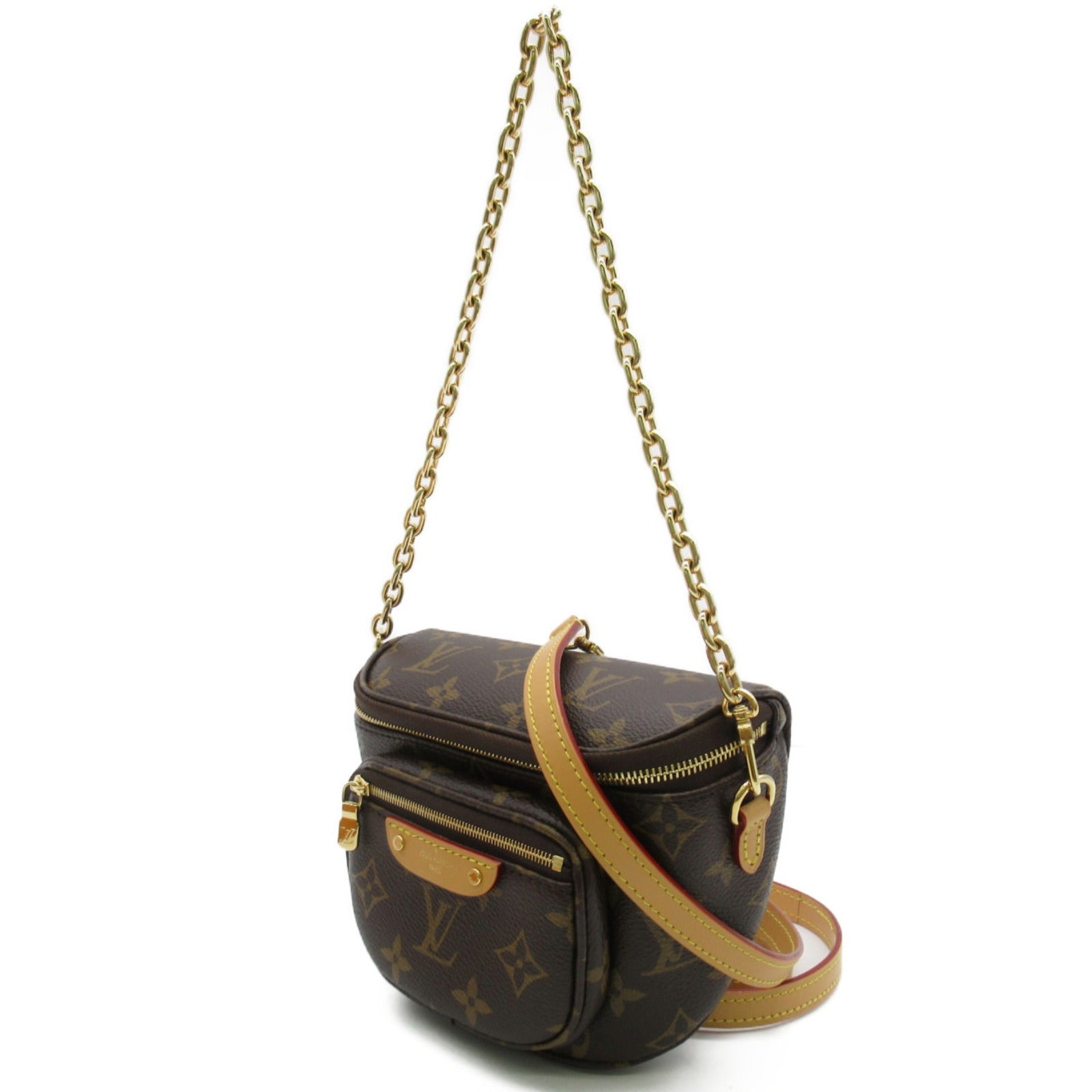 LOUIS VUITTON Monogram Mini Bumbag手挽肩背兩用袋啡色