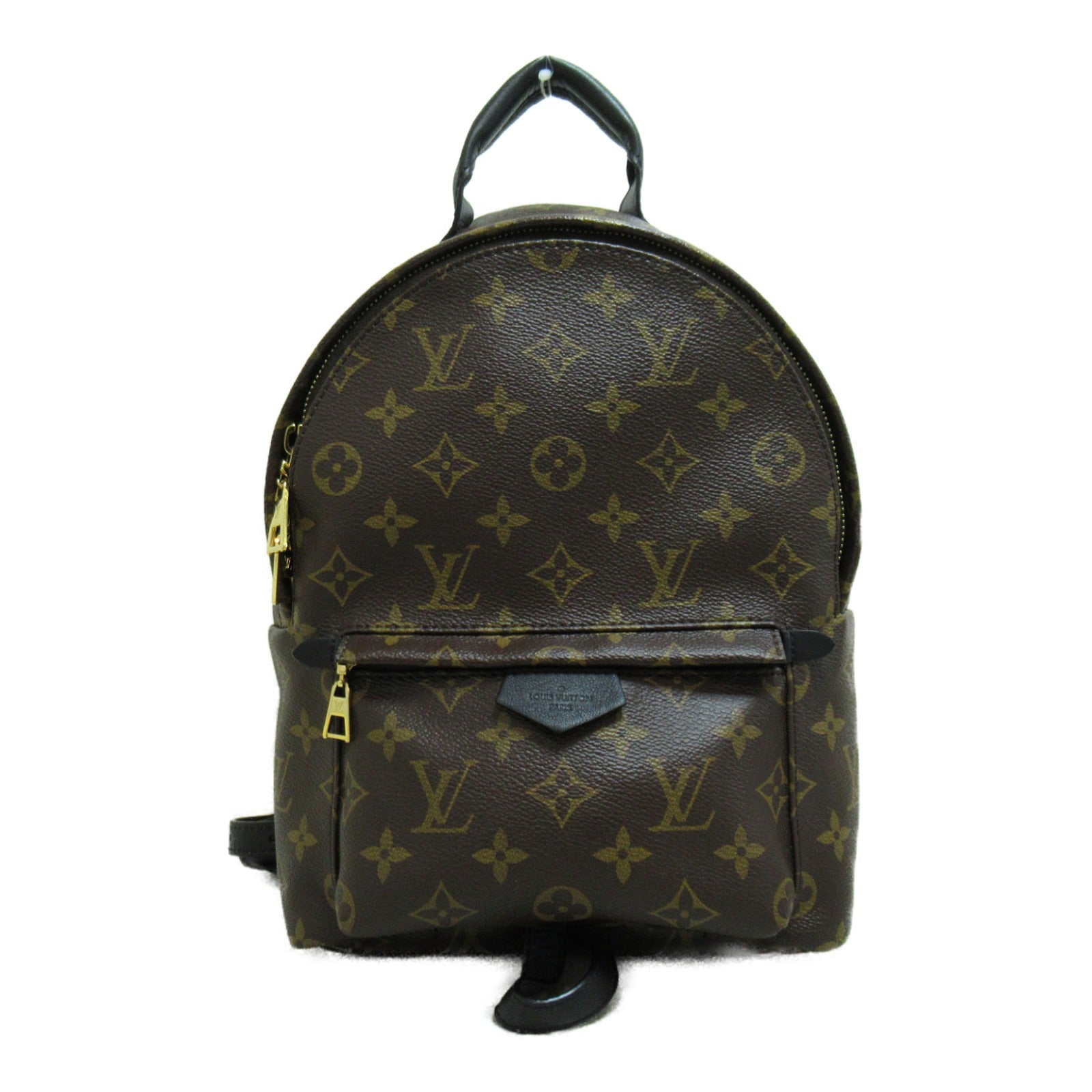 LOUIS VUITTON Monogram Macassar Palm Springs PM背包啡色