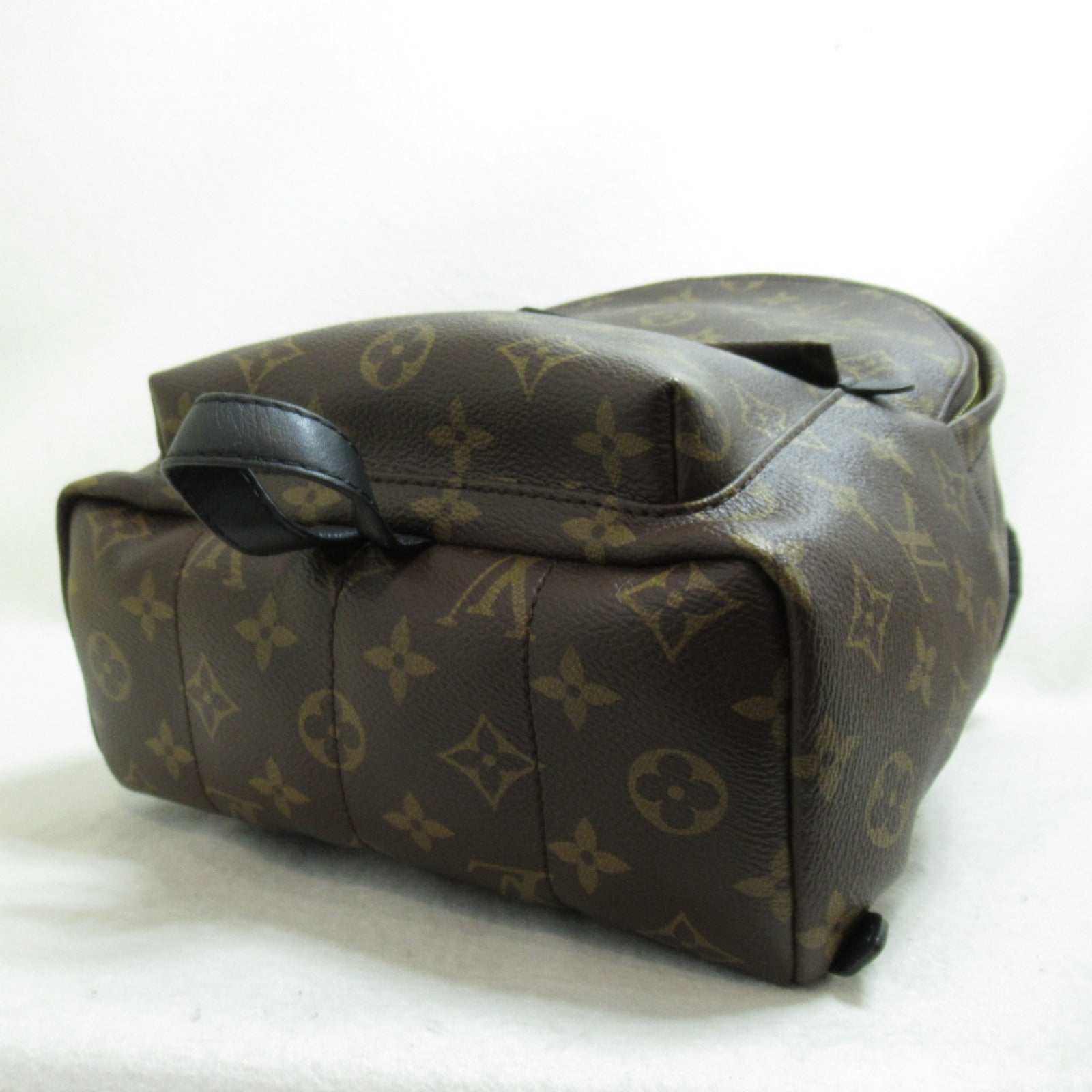 LOUIS VUITTON Monogram Macassar Palm Springs PM背包啡色
