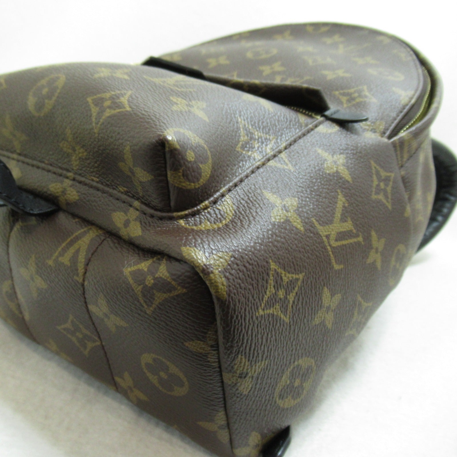 LOUIS VUITTON Monogram Macassar Palm Springs PM背包啡色