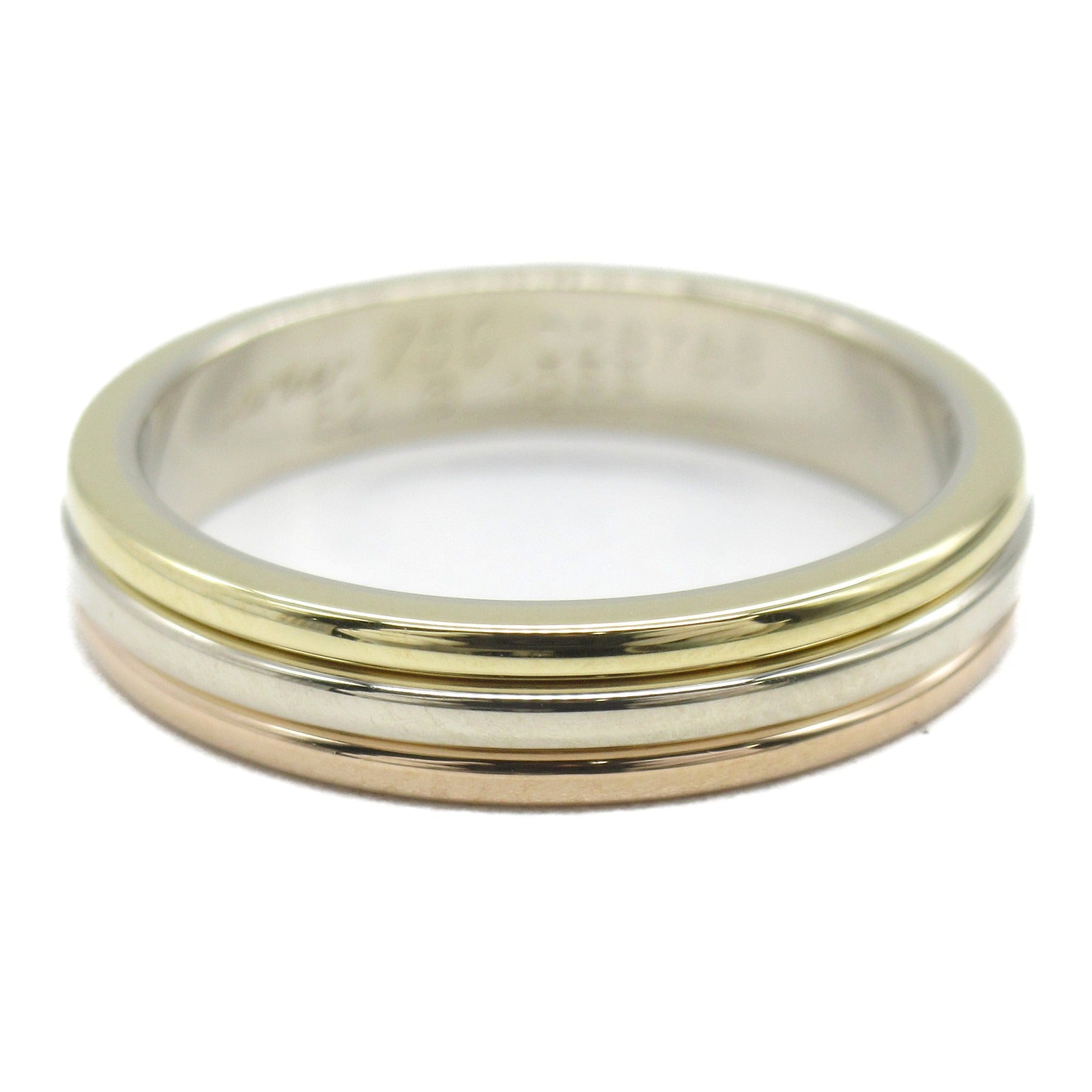 CARTIER 18K黃金/白金/玫瑰金Vendome戒指Cartier#52/US#6
