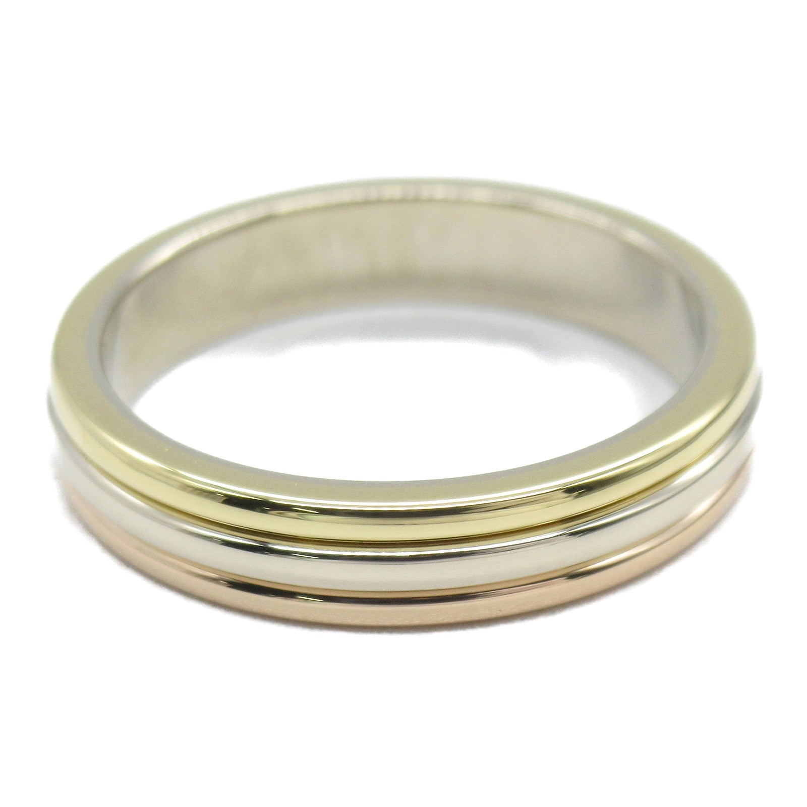 CARTIER 18K黃金/白金/玫瑰金Vendome戒指Cartier#52/US#6