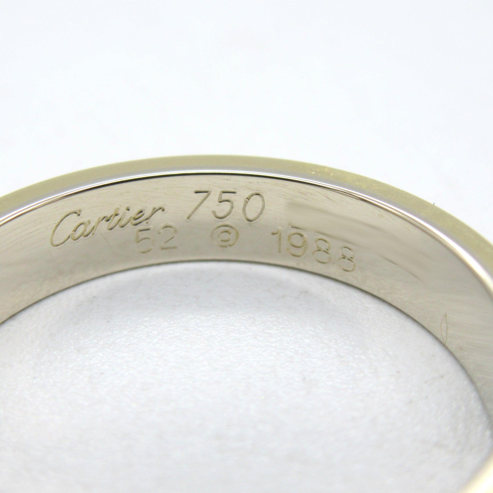 CARTIER 18K黃金/白金/玫瑰金Vendome戒指Cartier#52/US#6