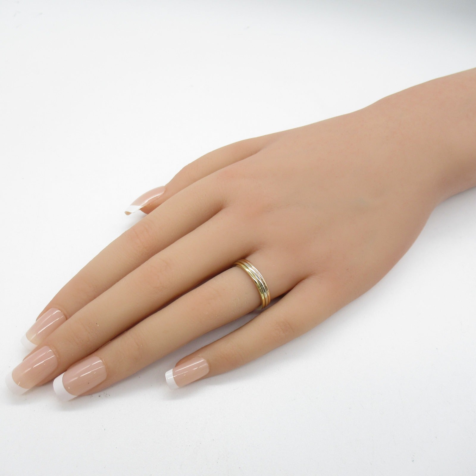 CARTIER 18K黃金/白金/玫瑰金Vendome戒指Cartier#52/US#6