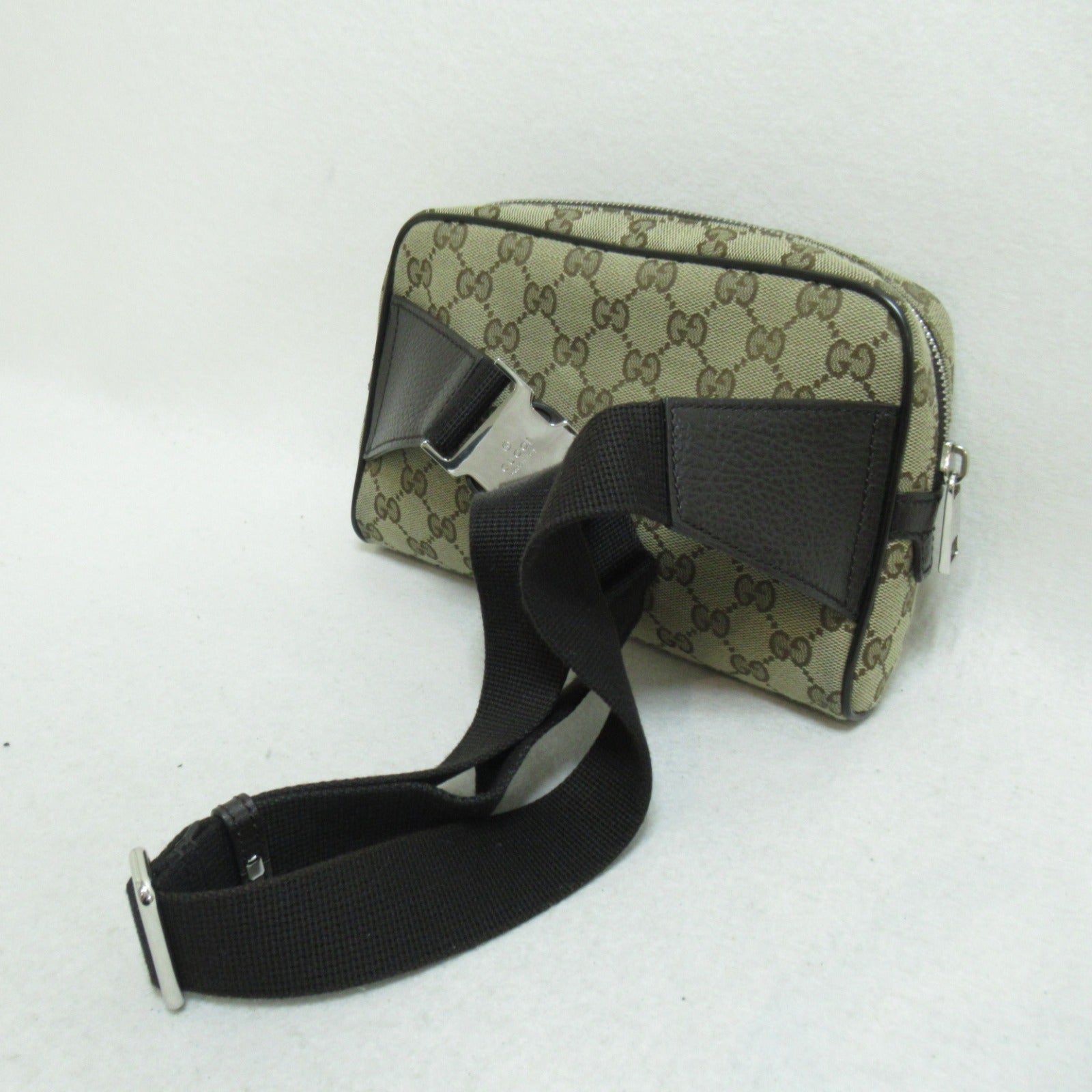 GUCCI 帆布Waist Bag腰包啡色