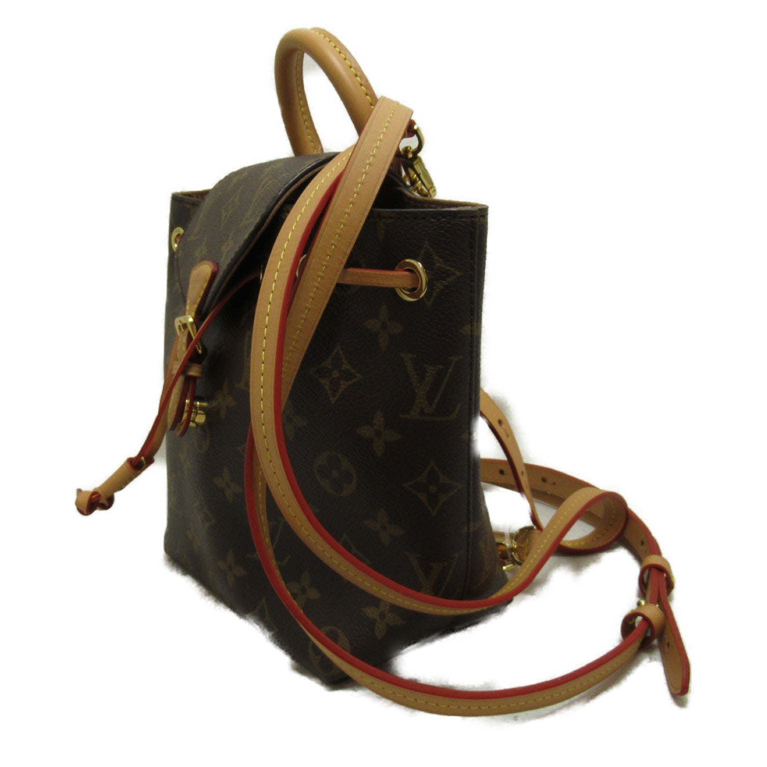 LOUIS VUITTON Monogram Montsouris金扣背包啡色